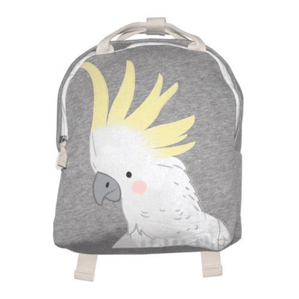 Mister Fly 100% Cotton Jersey Toddler Animal Backpack Cockatoo MFLY502