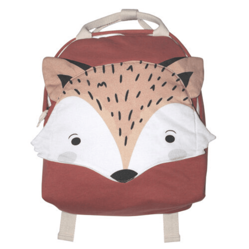 Mister Fly 100% Cotton Jersey Toddler Animal Backpack Fox Rust MFLY383