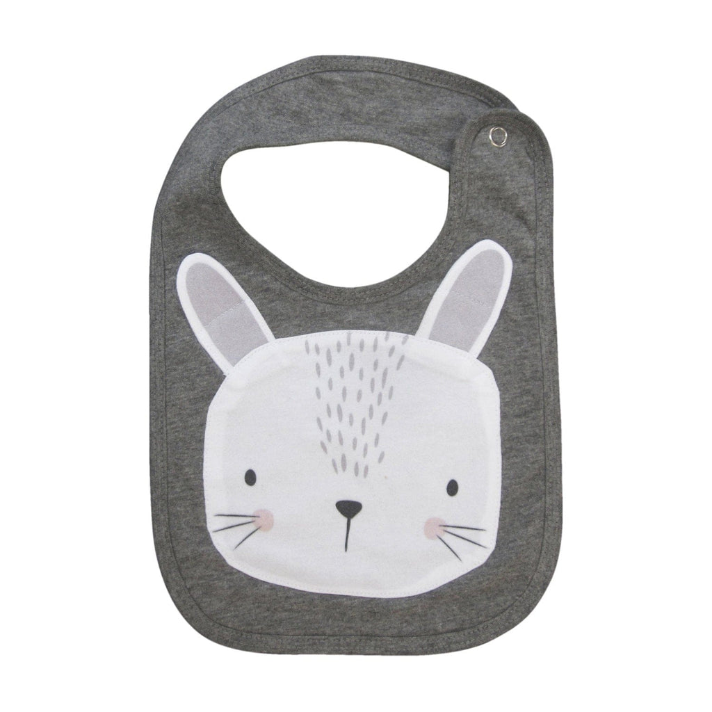 Mister Fly Bunny Cotton Snap Baby Face Bib Mister Fly Bunny Cotton Snap Baby Face Bib 