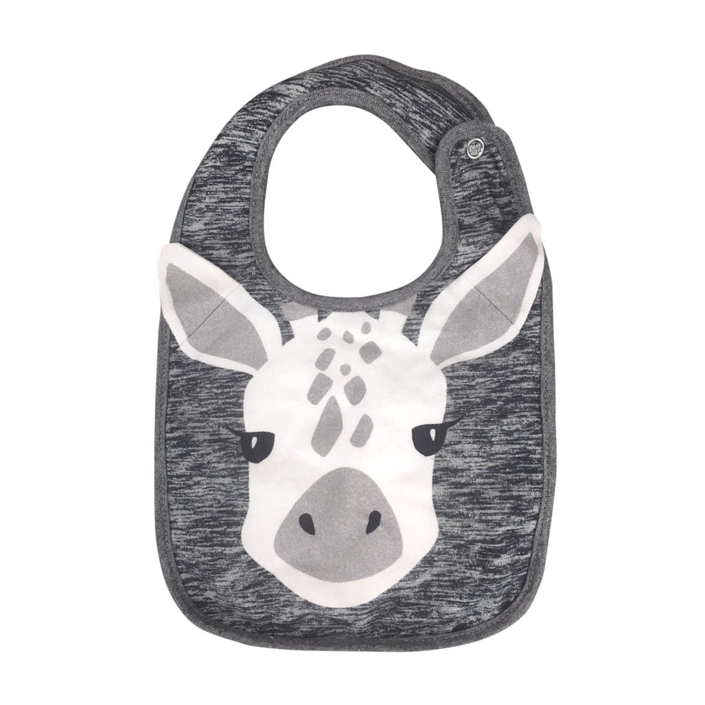 Mister Fly Giraffe Cotton Snap Baby Face Bib Mister Fly Giraffe Cotton Snap Baby Face Bib 