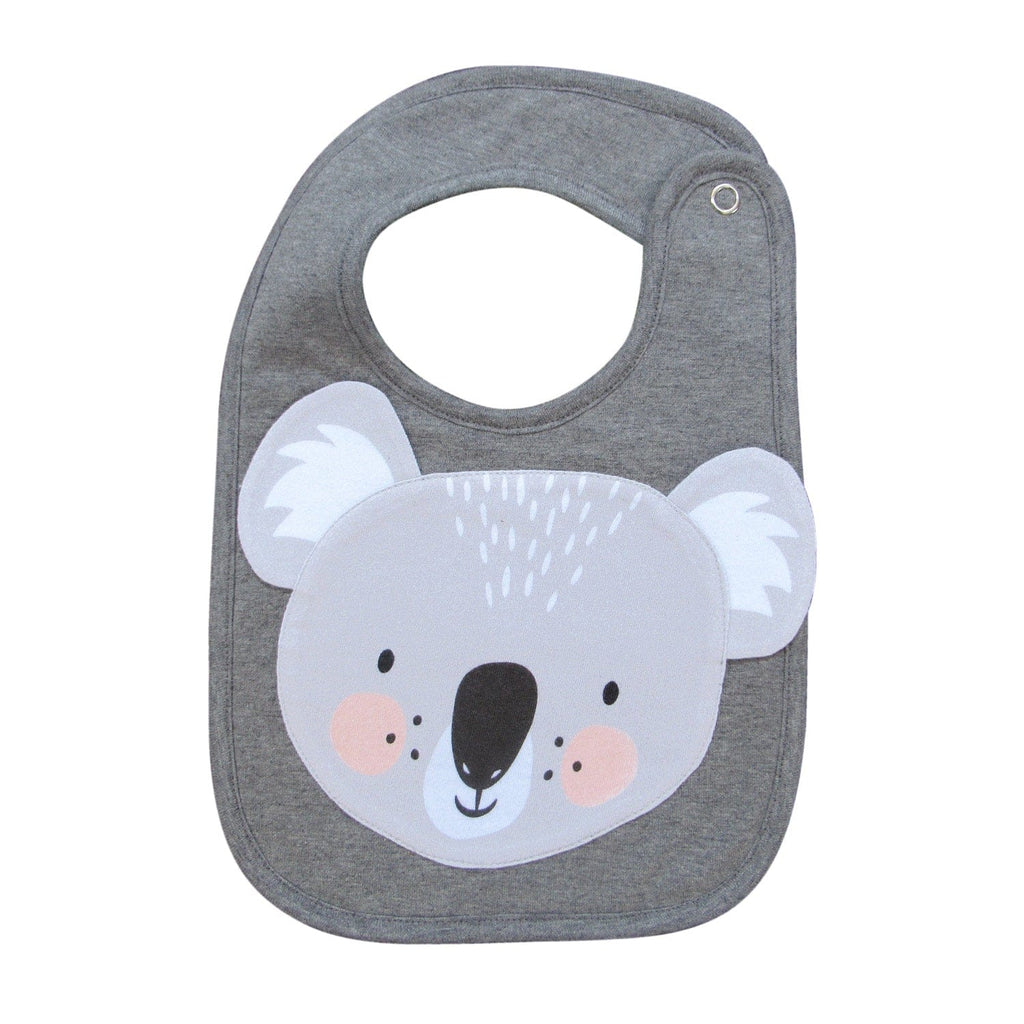 Mister Fly Koala Cotton Snap Baby Face Bib Mister Fly Koala Cotton Snap Baby Face Bib 