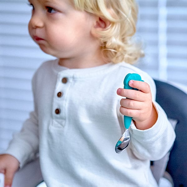 Marcus & Marcus Kids Easy Grip Stainless Steel Spoon & Fork Set Marcus & Marcus Kids Easy Grip Stainless Steel Spoon & Fork Set 