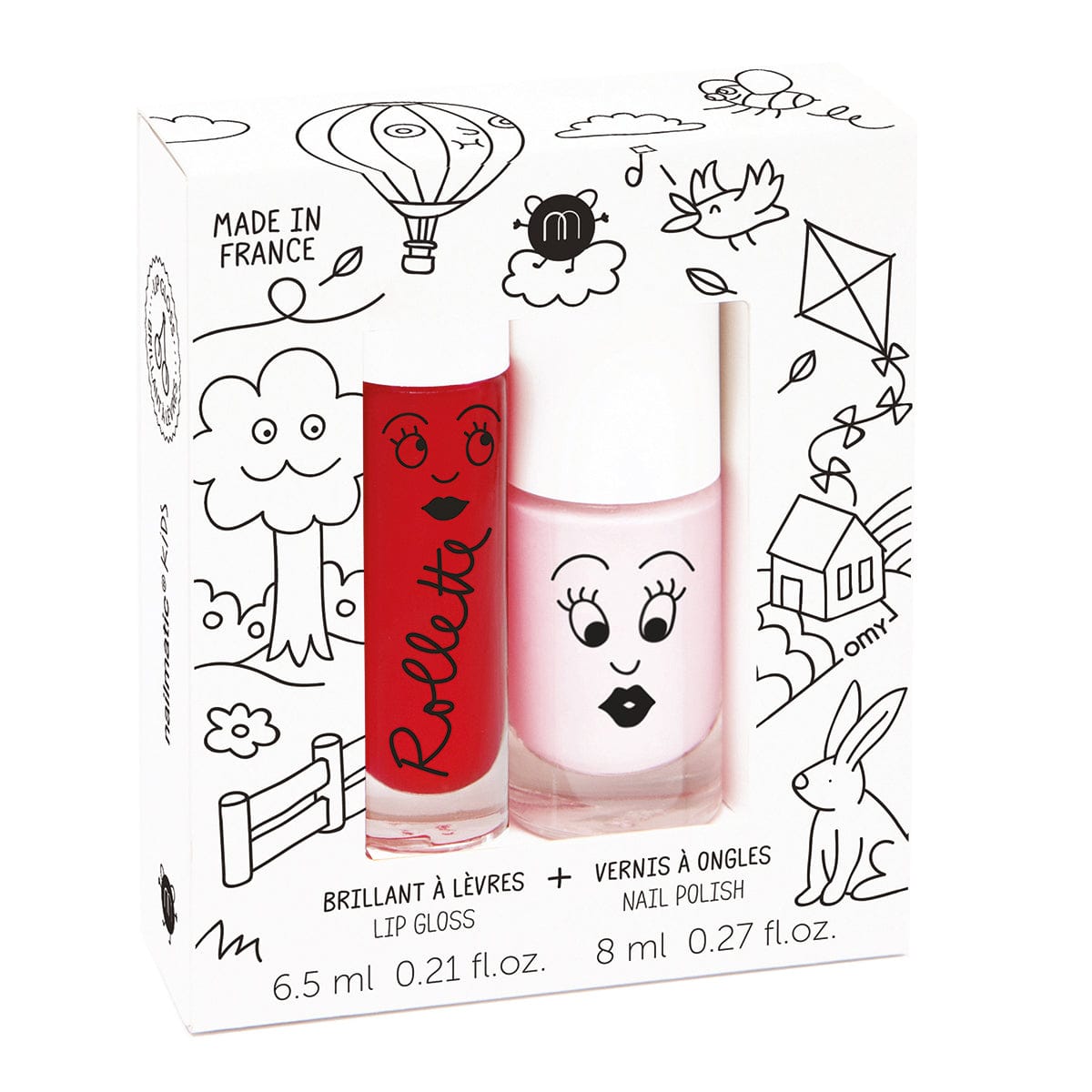 Nailmatic Kids Lip Gloss & Nail Polish Set (Kids Cottage) Nailmatic Kids Lip Gloss & Nail Polish Set (Kids Cottage) 