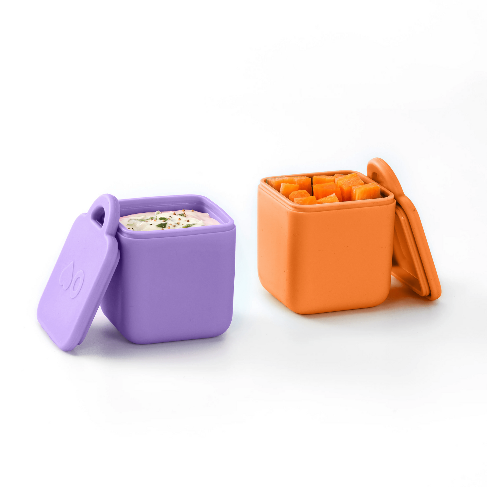 Omie Silicone Dip Containers for OmieBox V2, Set of 2 Purple / Orange 