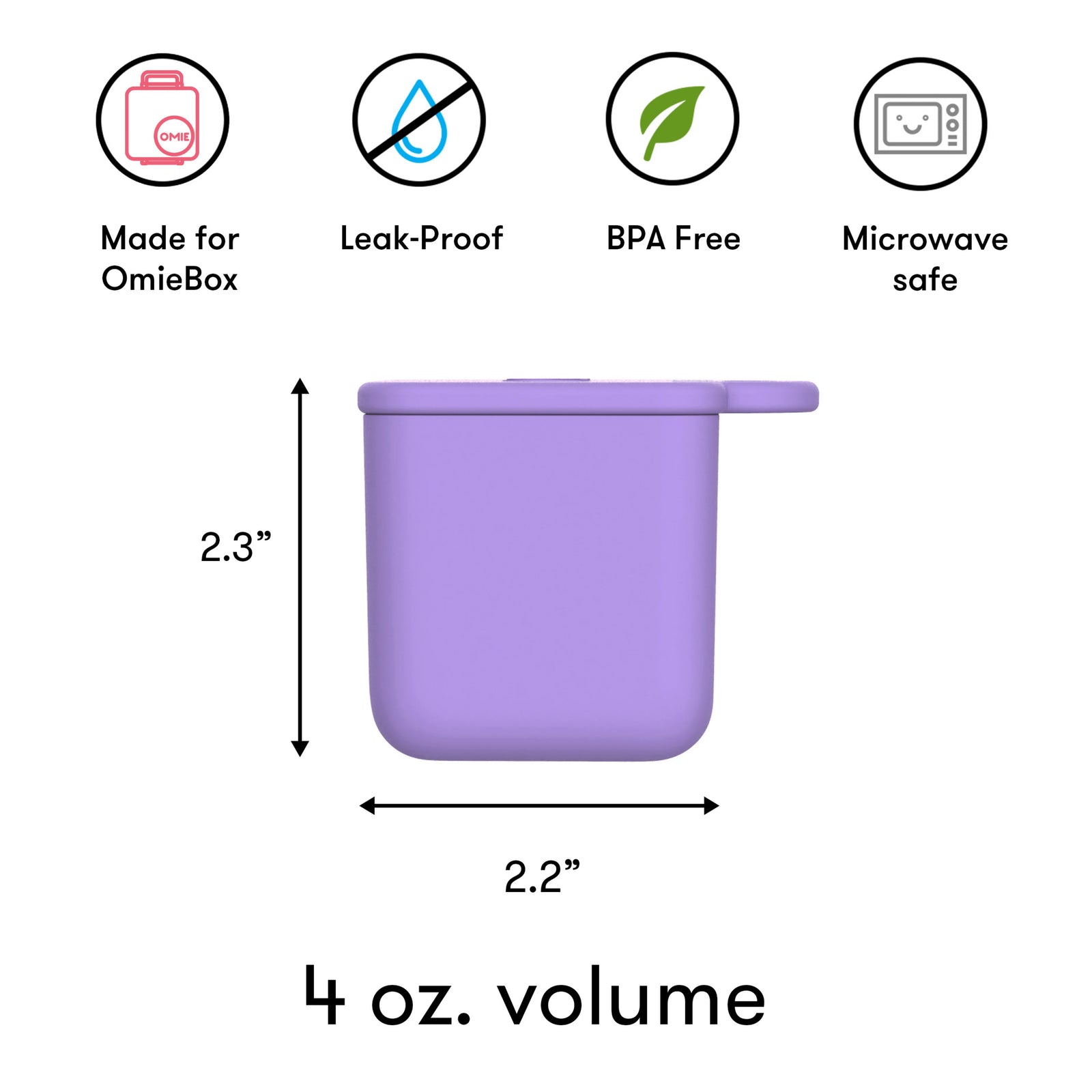 Omie Silicone Dip Containers for OmieBox V2, Set of 2 Omie Silicone Dip Containers for OmieBox V2, Set of 2 