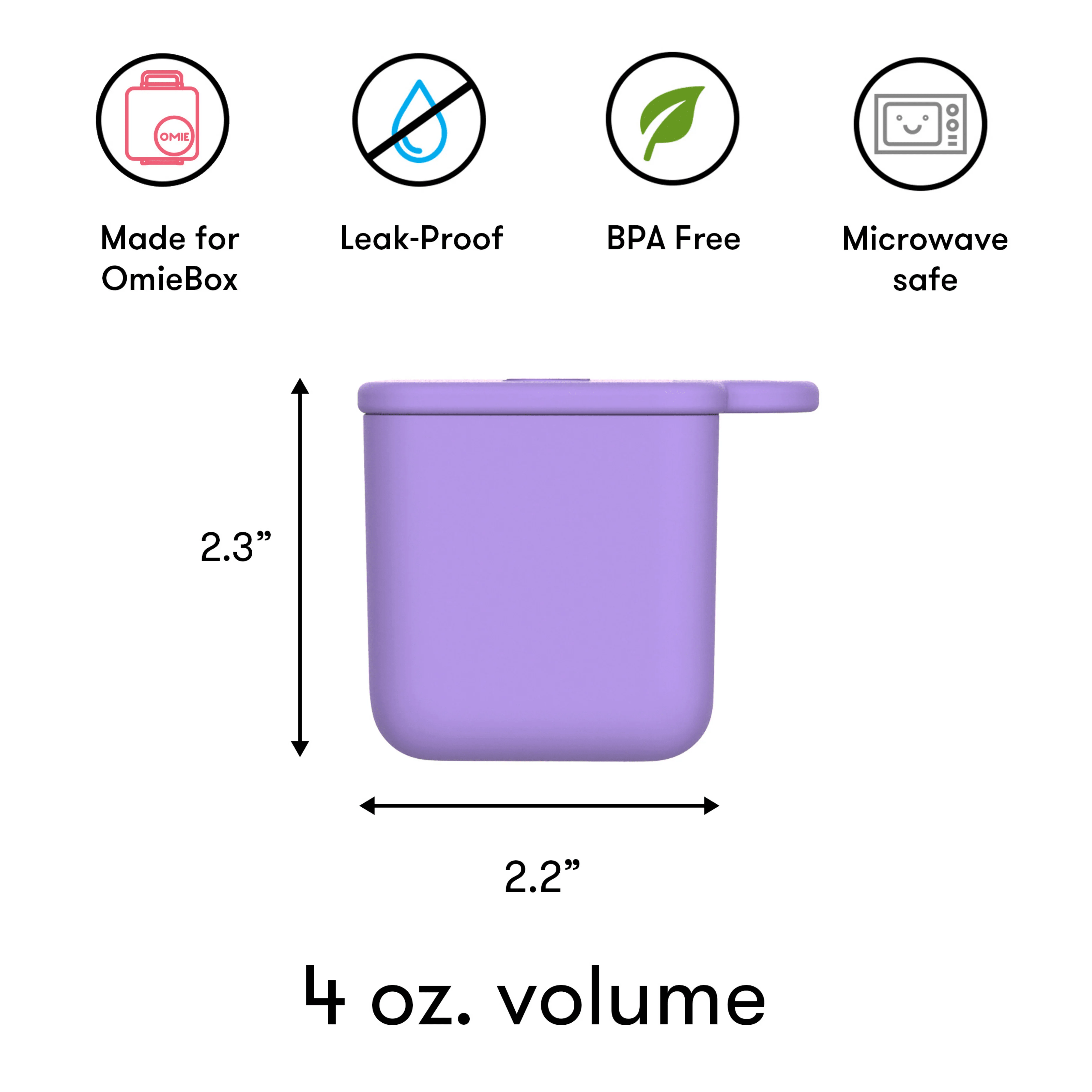 Omie Silicone Dip Containers for OmieBox V2, Set of 2 Omie Silicone Dip Containers for OmieBox V2, Set of 2 