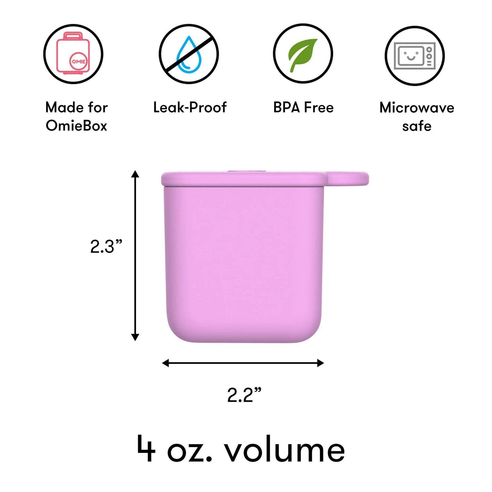 Omie Silicone Dip Containers for OmieBox V2, Set of 2 Omie Silicone Dip Containers for OmieBox V2, Set of 2 