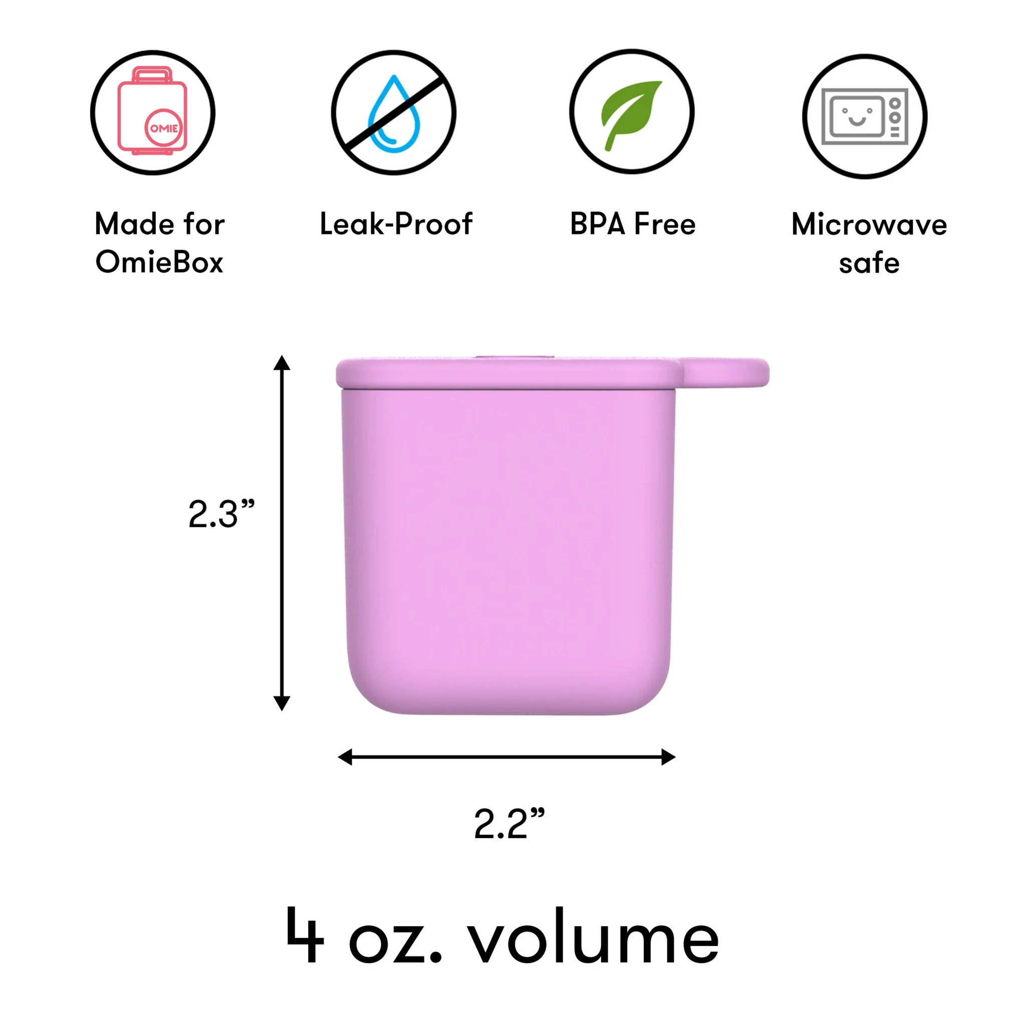 Omie Silicone Dip Containers for OmieBox V2, Set of 2 Omie Silicone Dip Containers for OmieBox V2, Set of 2 