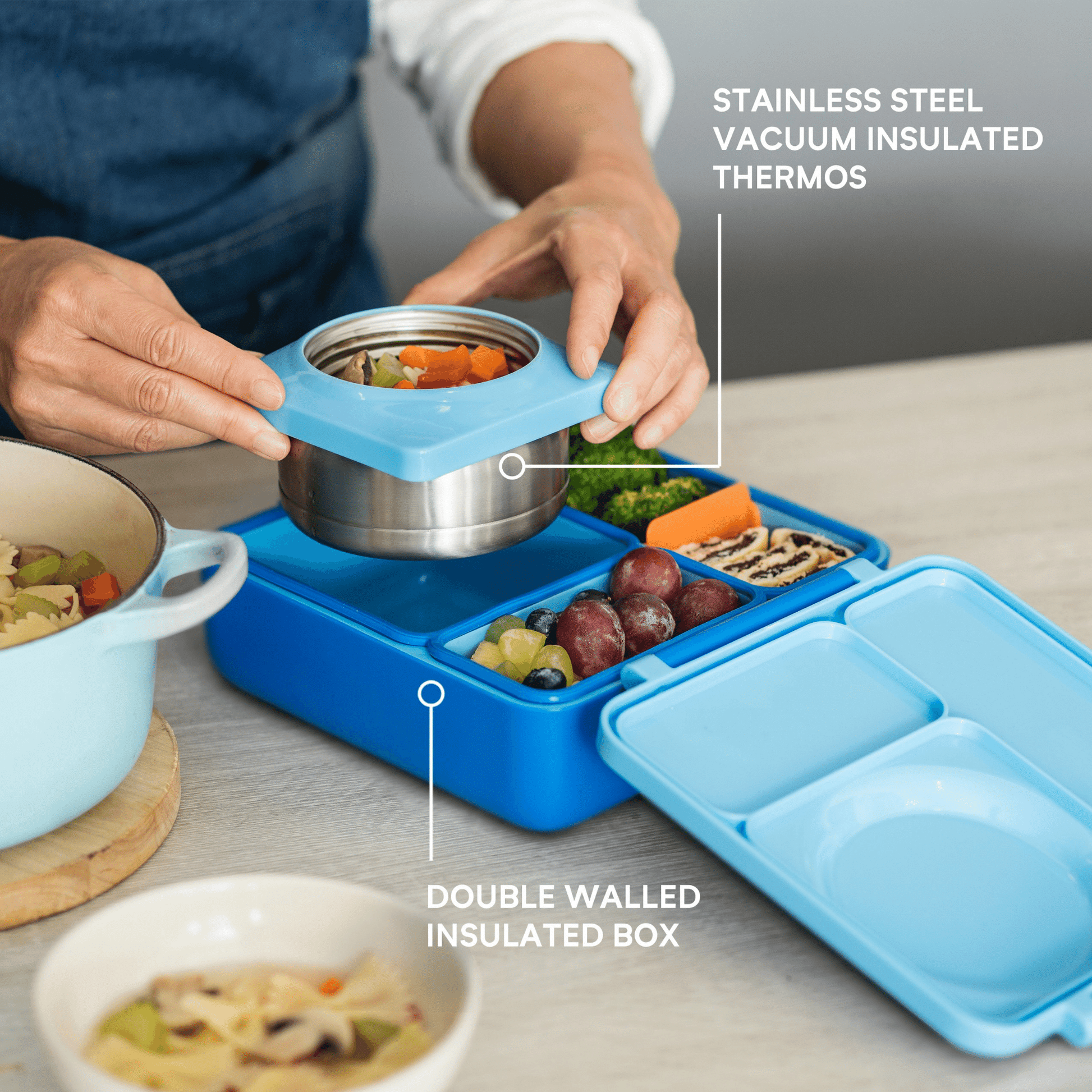 OmieBox V2 Kids Thermos-Insulated Hot & Cold Bento Box for Kids OmieBox V2 Kids Thermos-Insulated Hot & Cold Bento Box for Kids 
