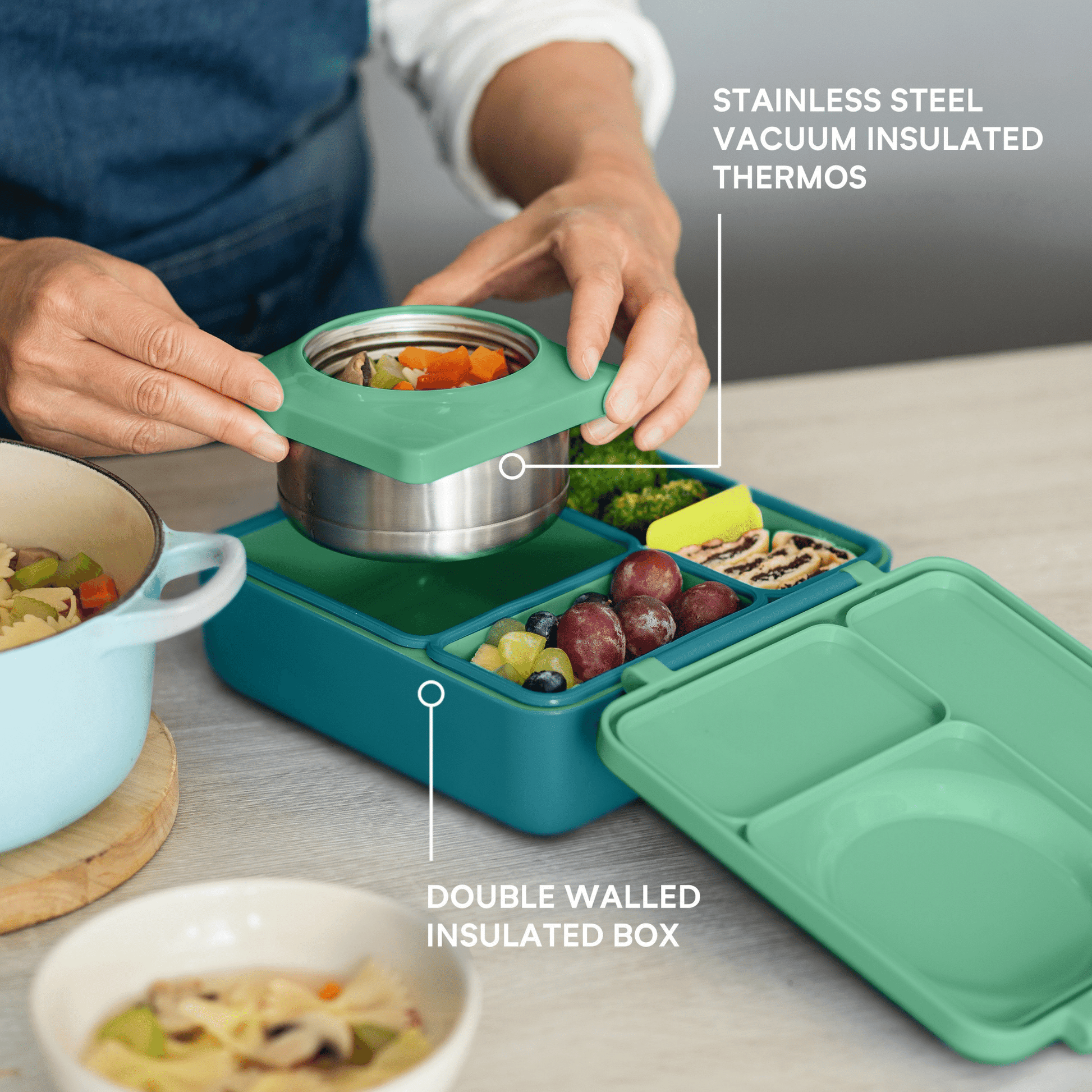 OmieBox V2 Kids Thermos-Insulated Hot & Cold Bento Box for Kids OmieBox V2 Kids Thermos-Insulated Hot & Cold Bento Box for Kids 