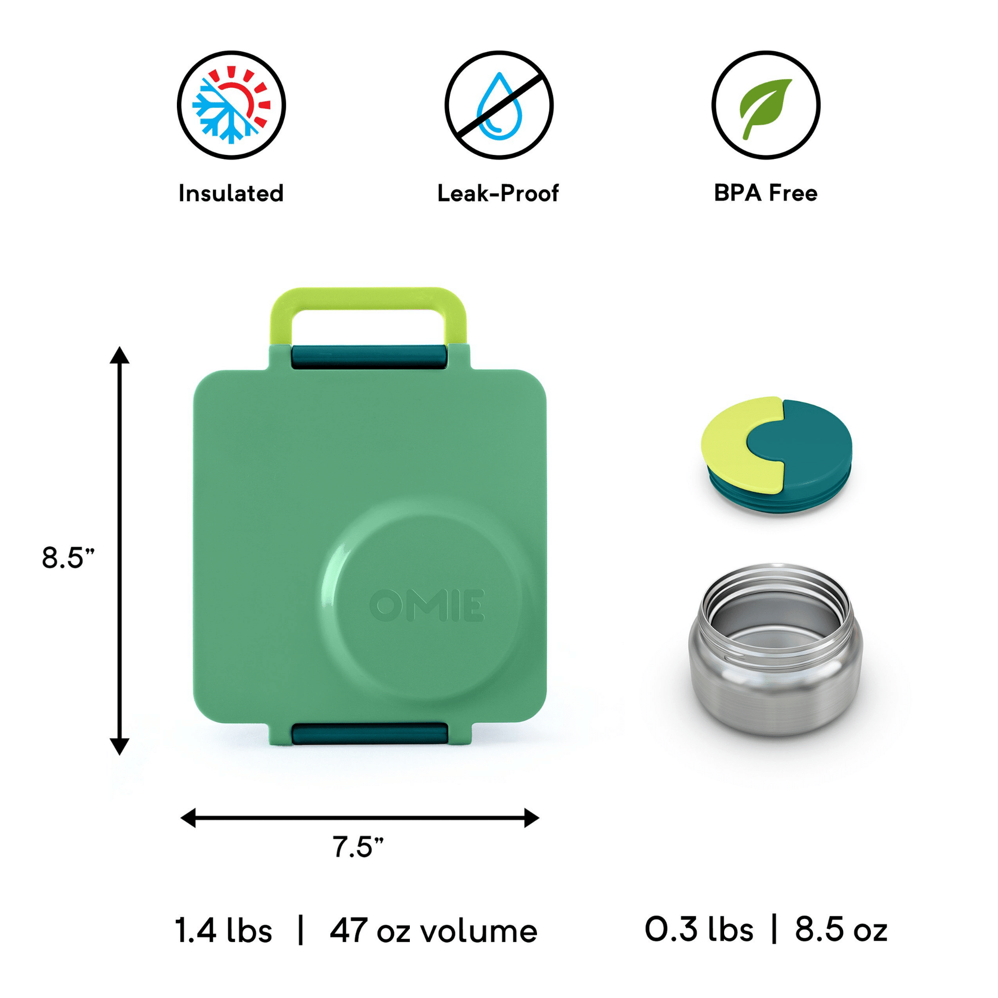 OmieBox V2 Kids Thermos-Insulated Hot & Cold Bento Box for Kids OmieBox V2 Kids Thermos-Insulated Hot & Cold Bento Box for Kids 