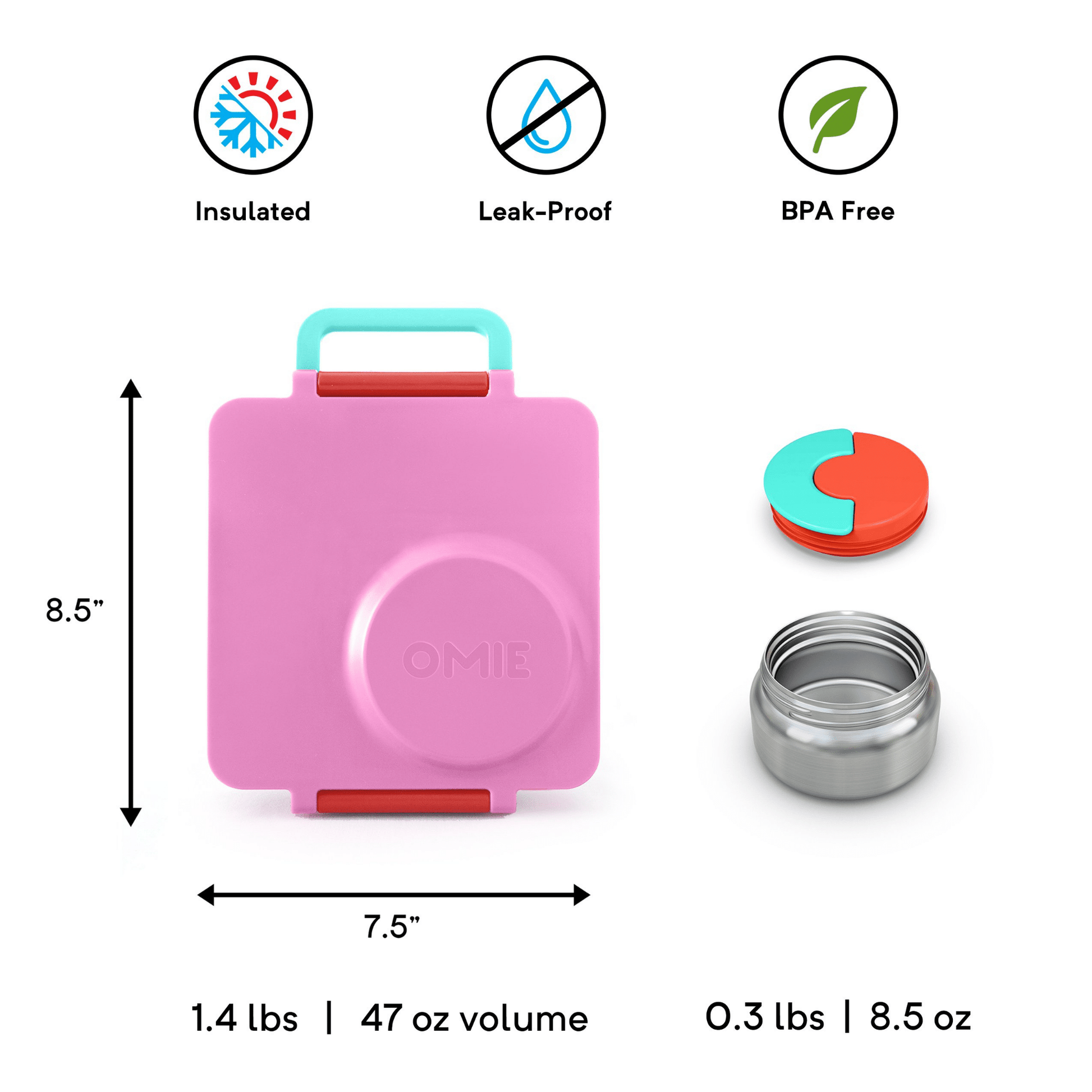 OmieBox V2 Kids Thermos-Insulated Hot & Cold Bento Box for Kids OmieBox V2 Kids Thermos-Insulated Hot & Cold Bento Box for Kids 