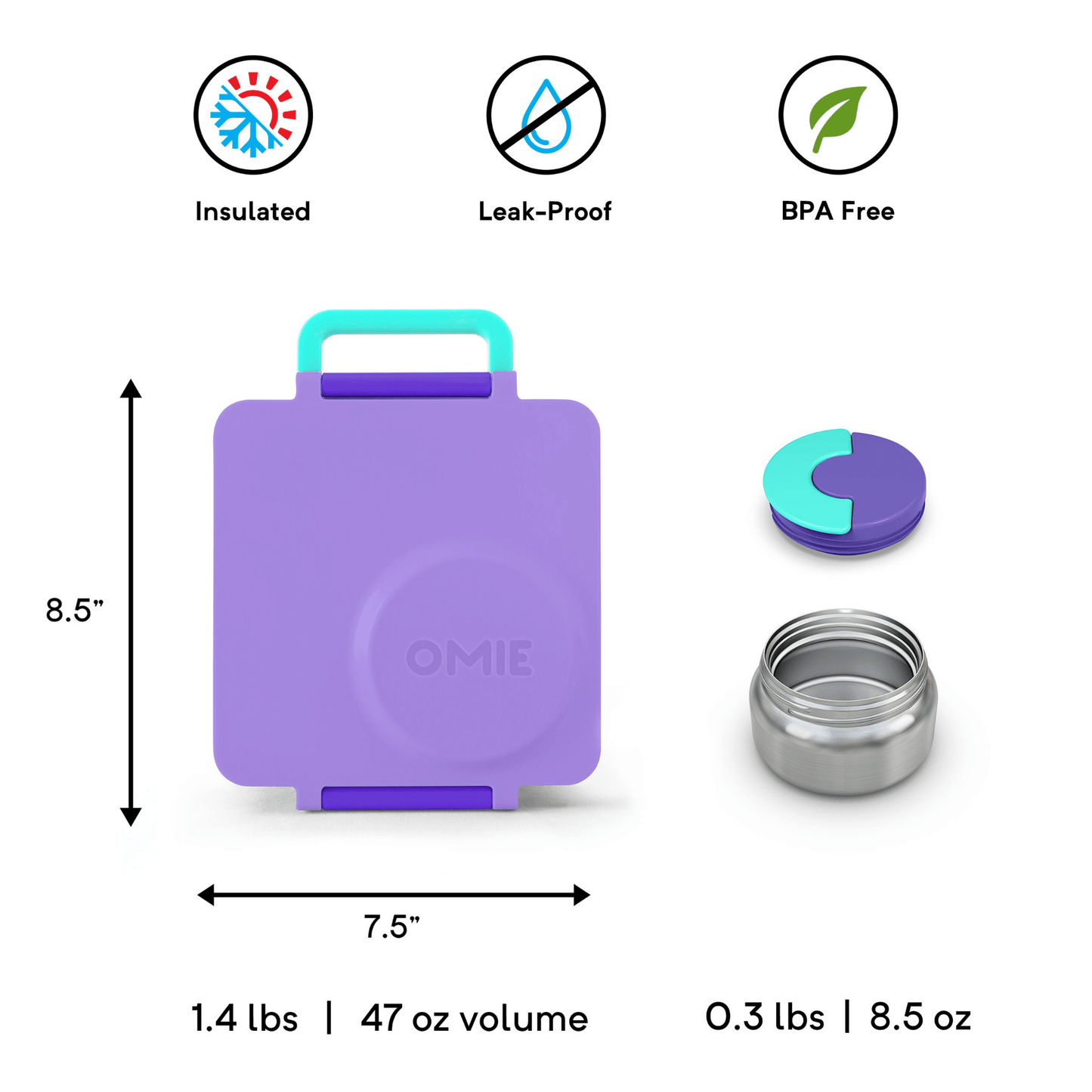 OmieBox V2 Kids Thermos-Insulated Hot & Cold Bento Box for Kids OmieBox V2 Kids Thermos-Insulated Hot & Cold Bento Box for Kids 