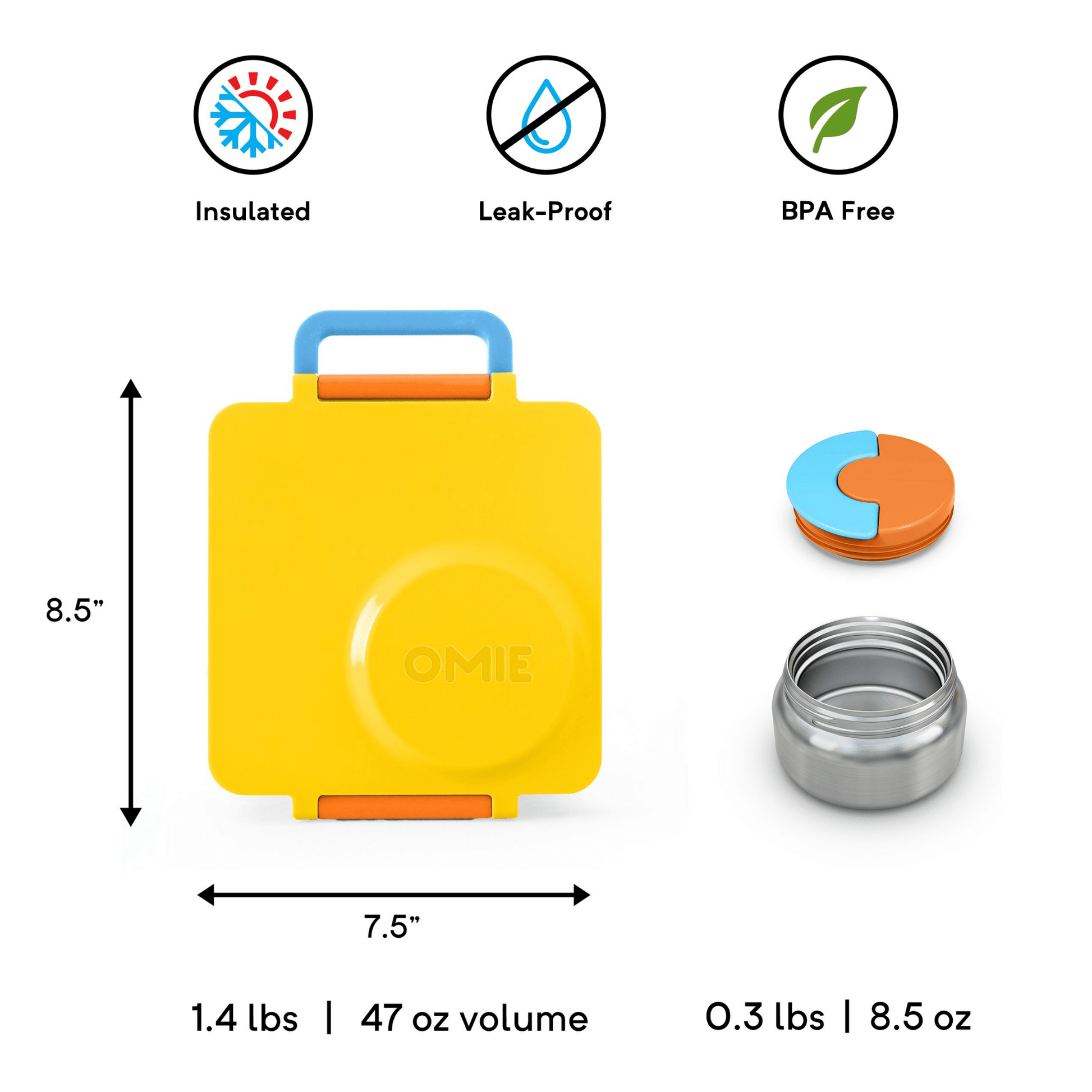 OmieBox V2 Kids Thermos-Insulated Hot & Cold Bento Box for Kids OmieBox V2 Kids Thermos-Insulated Hot & Cold Bento Box for Kids 