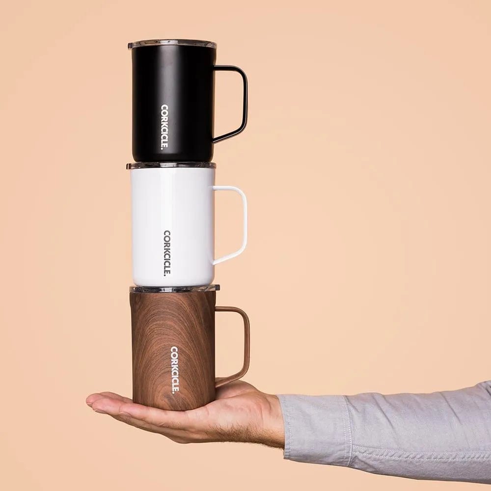 Corkcicle Walnut Wood Insulated Stainless Steel Mug 475ml Corkcicle Walnut Wood Insulated Stainless Steel Mug 475ml 