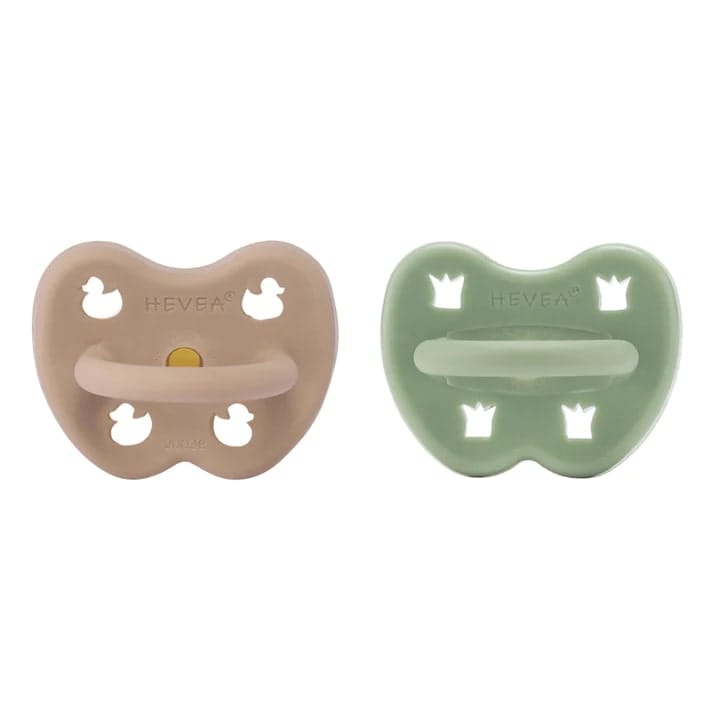 Hevea Natural Rubber Pacifier Orthodontic 3-36 Months Two-pack Hevea Natural Rubber Pacifier Orthodontic 3-36 Months Two-pack 