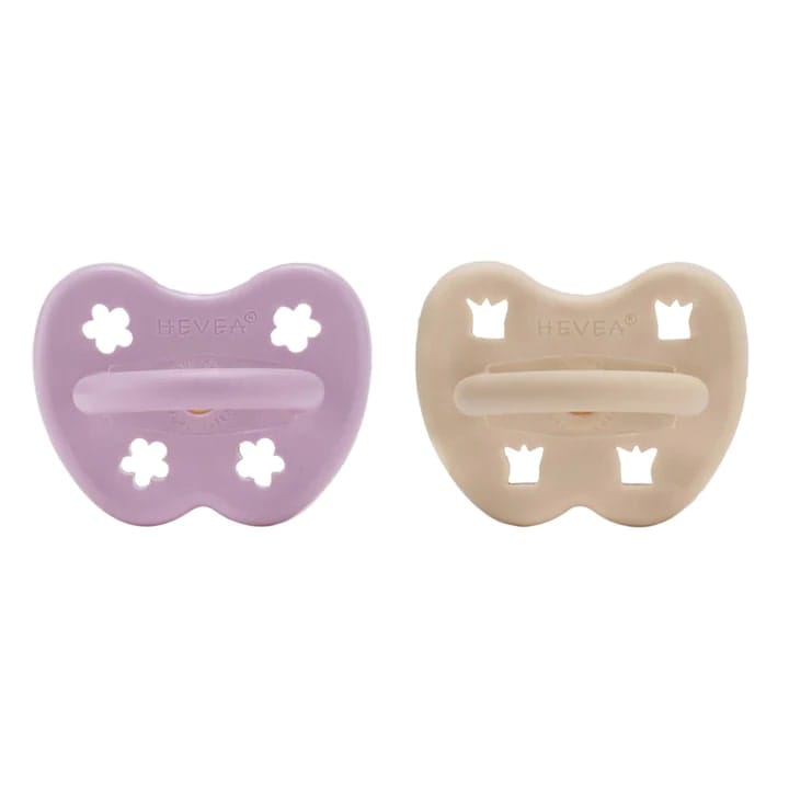 Hevea Natural Rubber Pacifier Round 3-36 Months Two-pack Hevea Natural Rubber Pacifier Round 3-36 Months Two-pack 