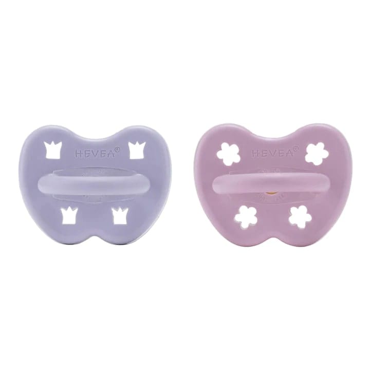 Hevea Natural Rubber Pacifier Round 3-36 Months Two-pack Hevea Natural Rubber Pacifier Round 3-36 Months Two-pack 