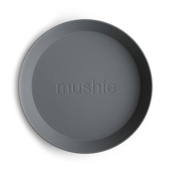 Mushie Round Plates, Set of 2 (Smoke) Mushie Round Plates, Set of 2 (Smoke) 