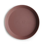 Mushie Round Plates, Set of 2 (Woodchuck) Mushie Round Plates, Set of 2 (Woodchuck) 
