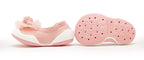 Komuello Flat Pompom Flower Baby Rubber Sole Sock Shoes Komuello Flat Pompom Flower Baby Rubber Sole Sock Shoes 