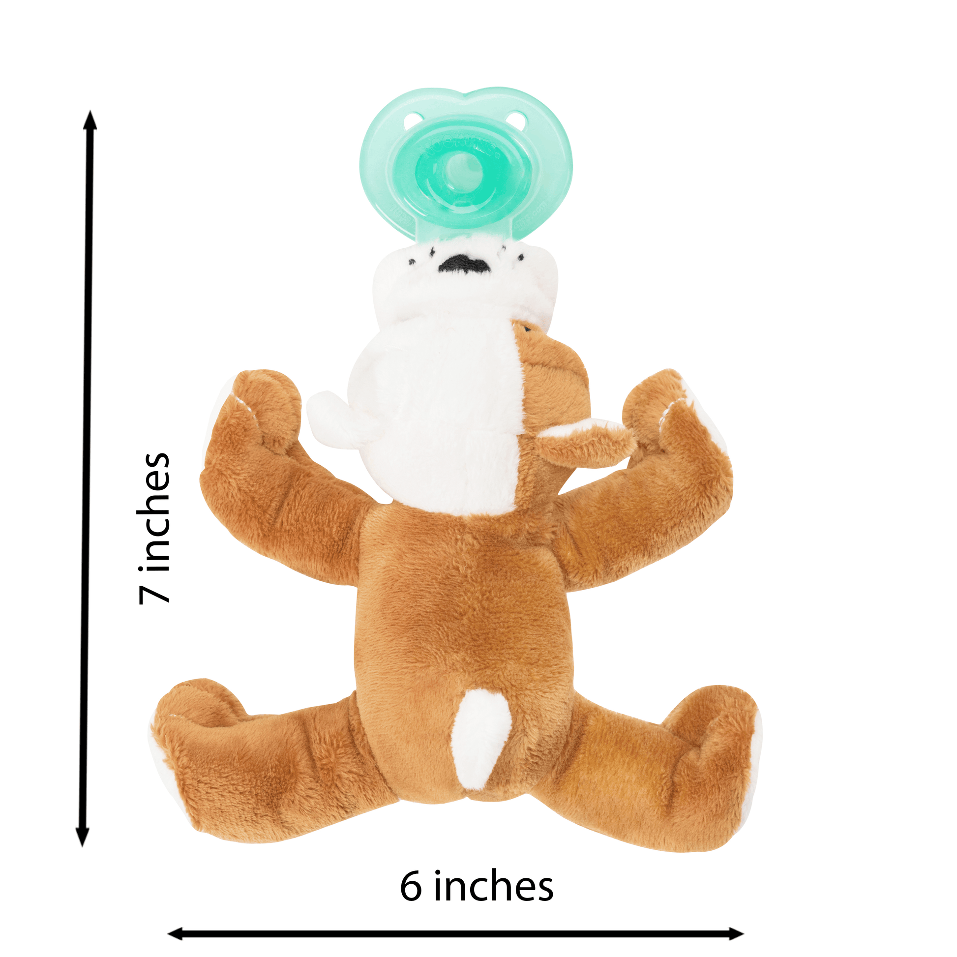 Nookums Paci-Plushies® Shakies - Barkley Bull Dog Nookums Paci-Plushies® Shakies - Barkley Bull Dog 