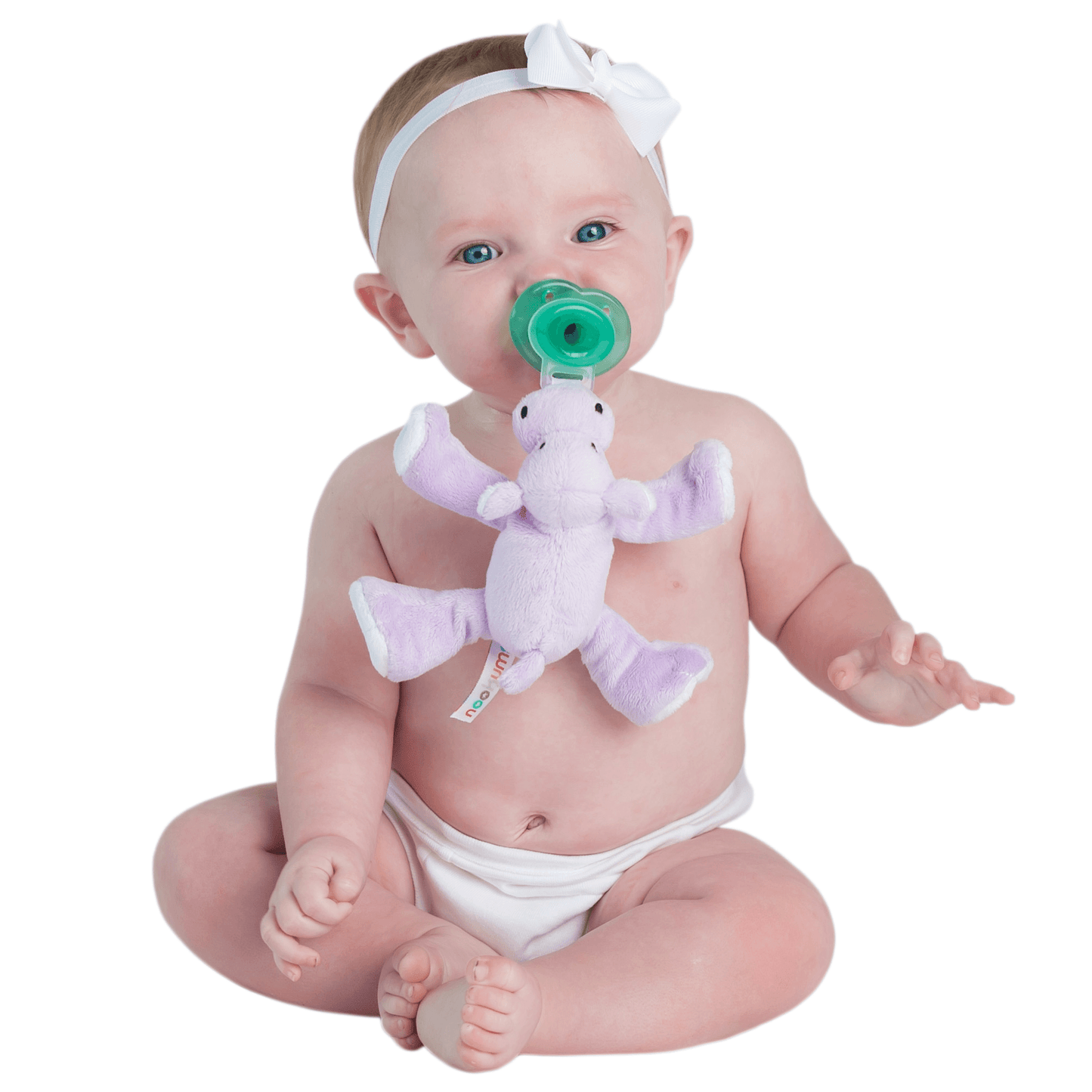 Nookums Paci-Plushies® Shakies - Happy Hippo Nookums Paci-Plushies® Shakies - Happy Hippo 