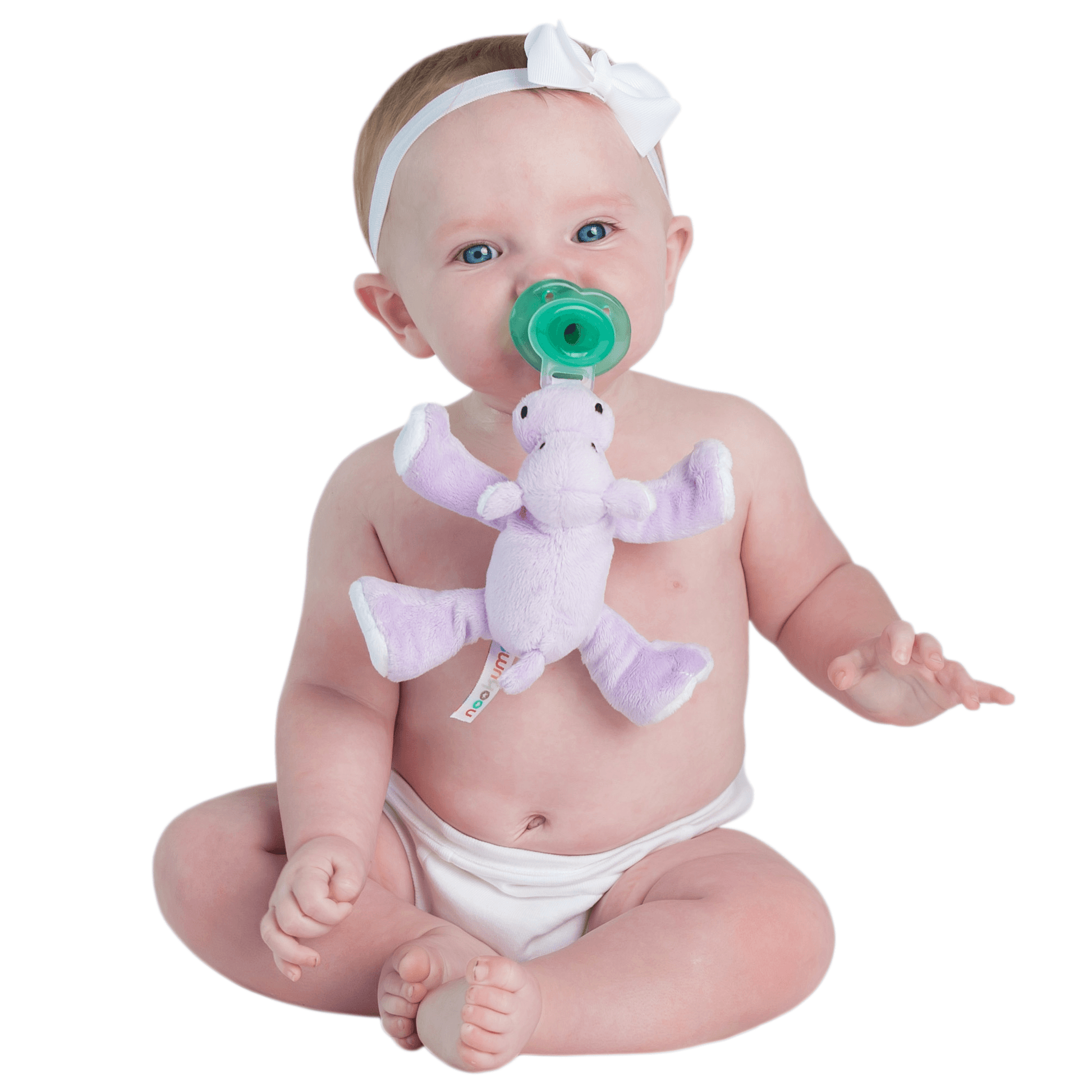 Nookums Paci-Plushies® Shakies - Happy Hippo Nookums Paci-Plushies® Shakies - Happy Hippo 