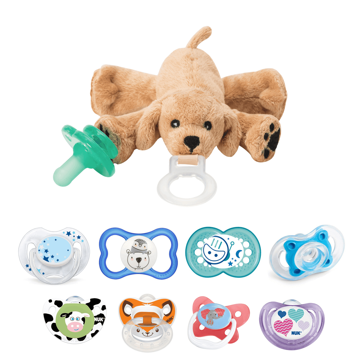 Nookums Paci-Plushies® Buddies - Rufus Puppy Nookums Paci-Plushies® Buddies - Rufus Puppy 