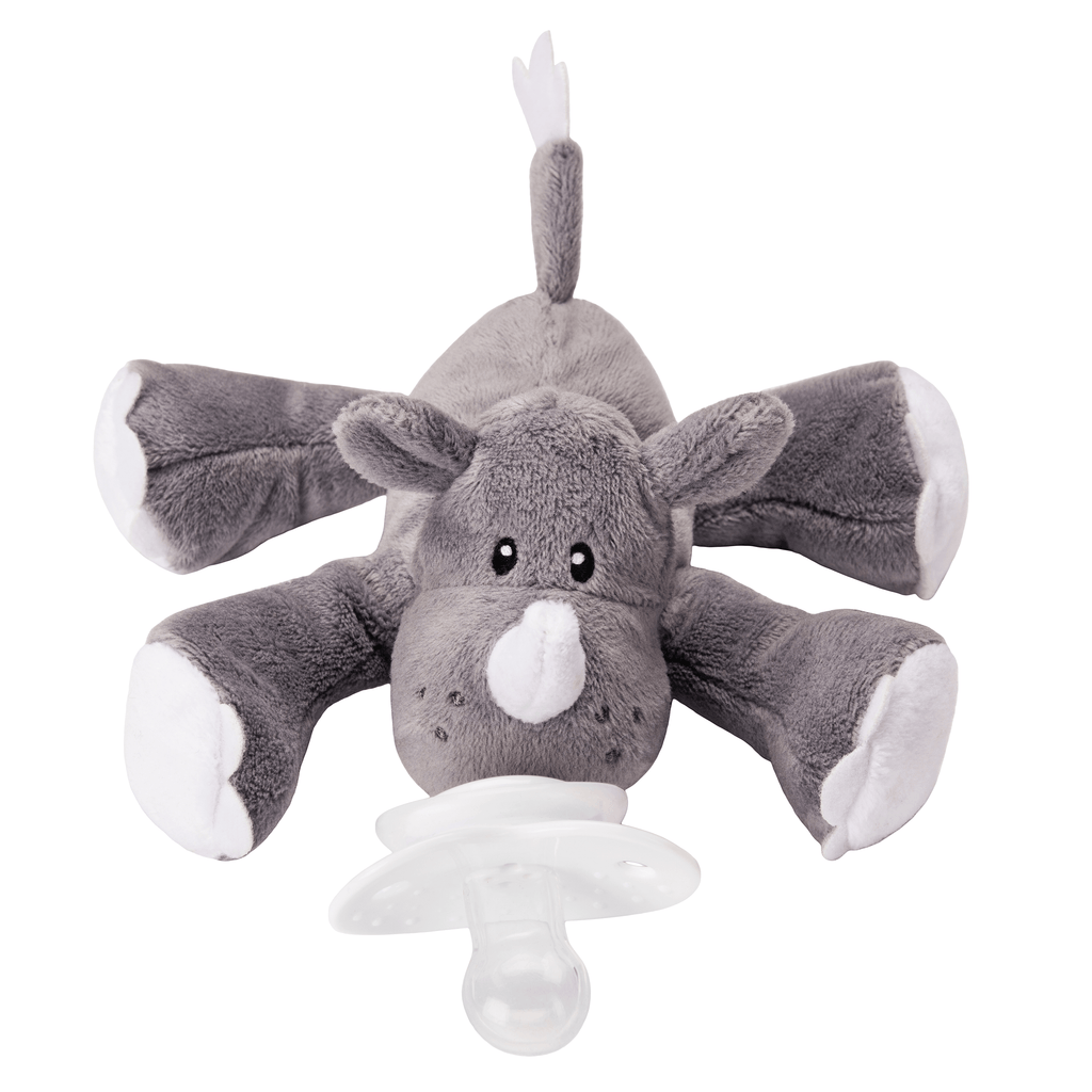 Nookums Paci-Plushies® Buddies - Rosie Rhino Nookums Paci-Plushies® Buddies - Rosie Rhino 