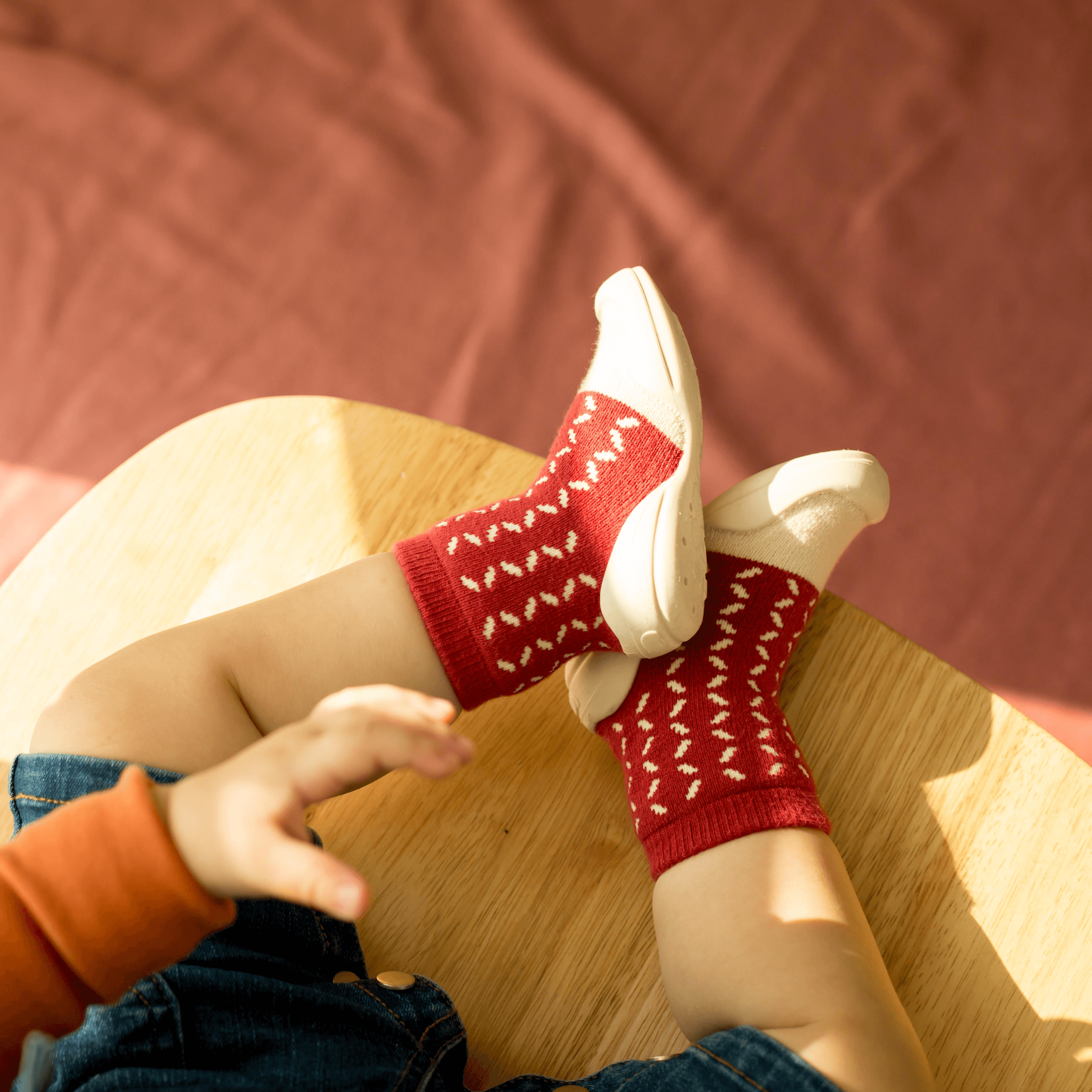 Komuello Winter Knit Lover Baby Rubber Sole Sock Shoes Komuello Winter Knit Lover Baby Rubber Sole Sock Shoes 