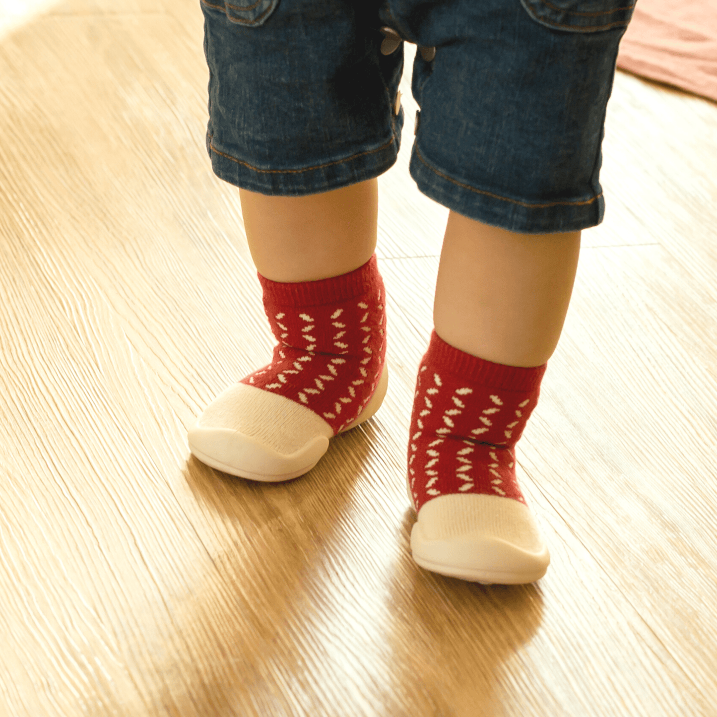Komuello Winter Knit Lover Baby Rubber Sole Sock Shoes Komuello Winter Knit Lover Baby Rubber Sole Sock Shoes 