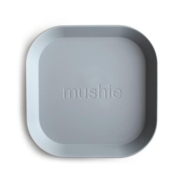 Mushie Square Plates, Set of 2 (Cloud) Mushie Square Plates, Set of 2 (Cloud) 