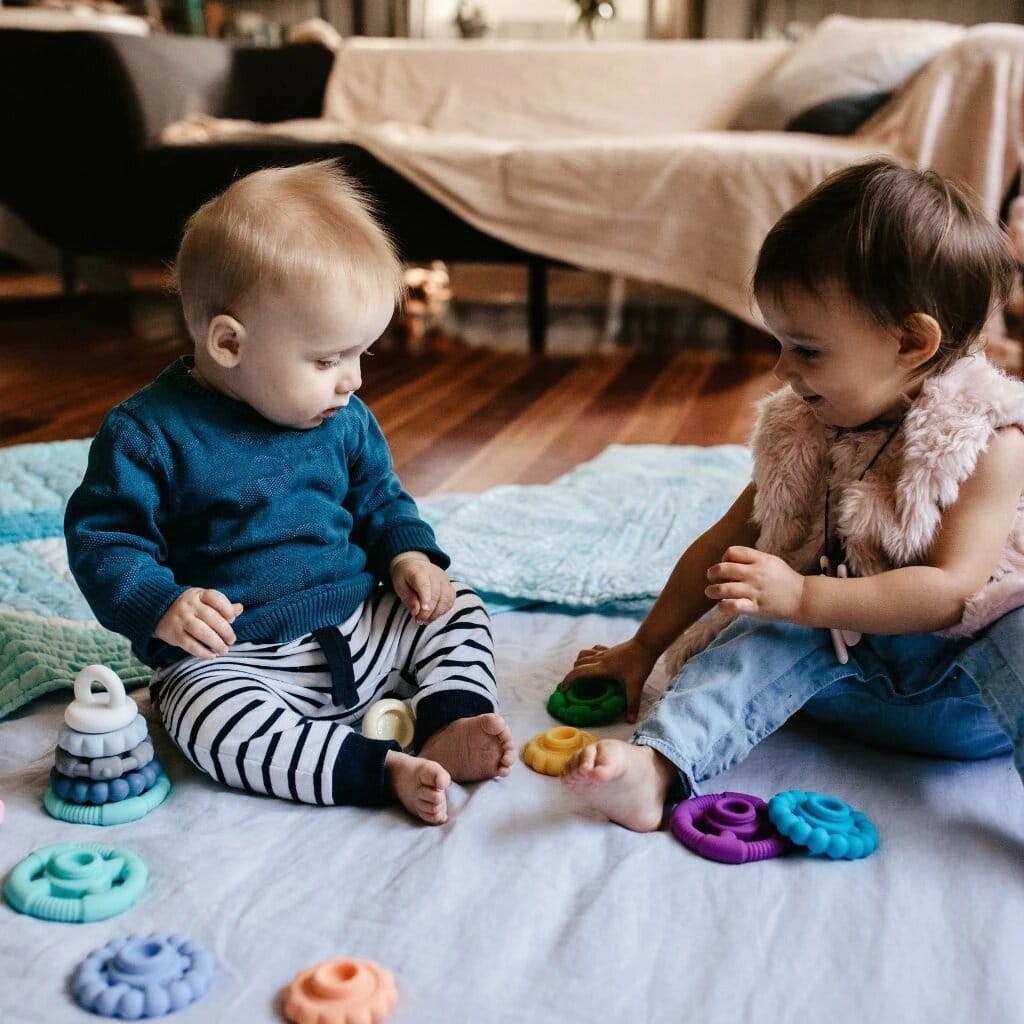 Jellystone Rainbow Stacker and Teether Toy Jellystone Rainbow Stacker and Teether Toy 
