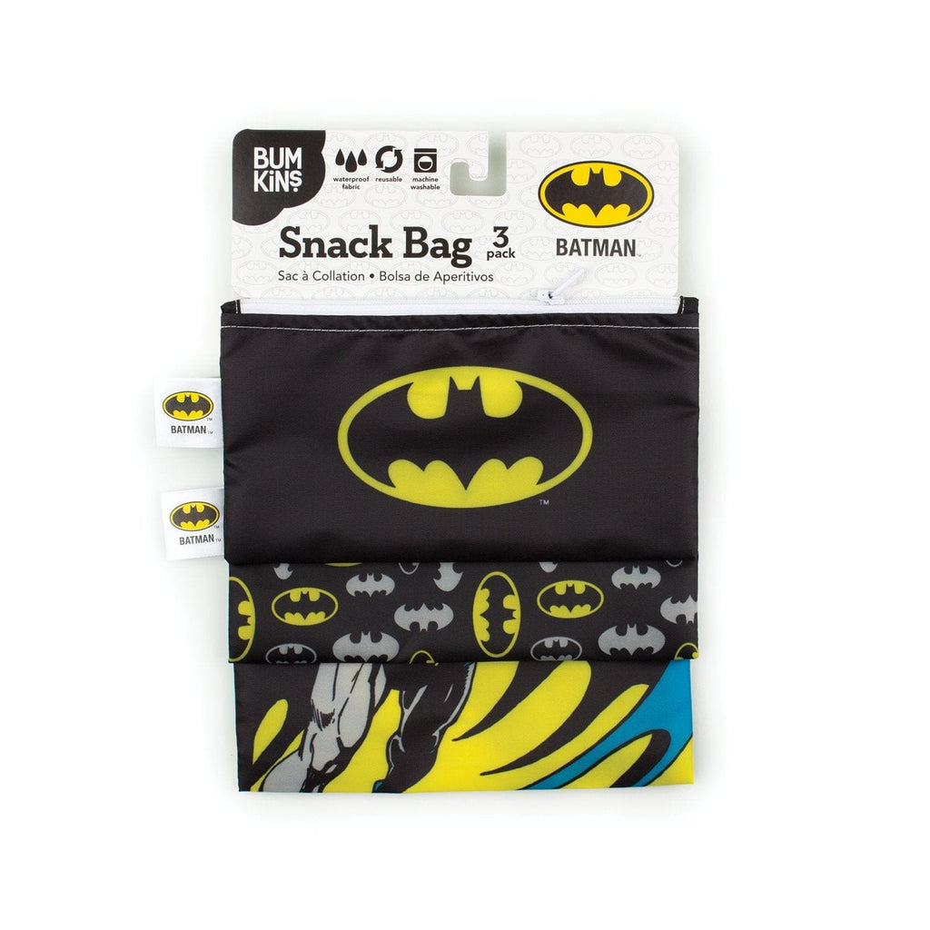 Bumkins DC Comics™ Batman Reusable Snack Bag - 3 Pack Bumkins DC Comics™ Batman Reusable Snack Bag - 3 Pack 