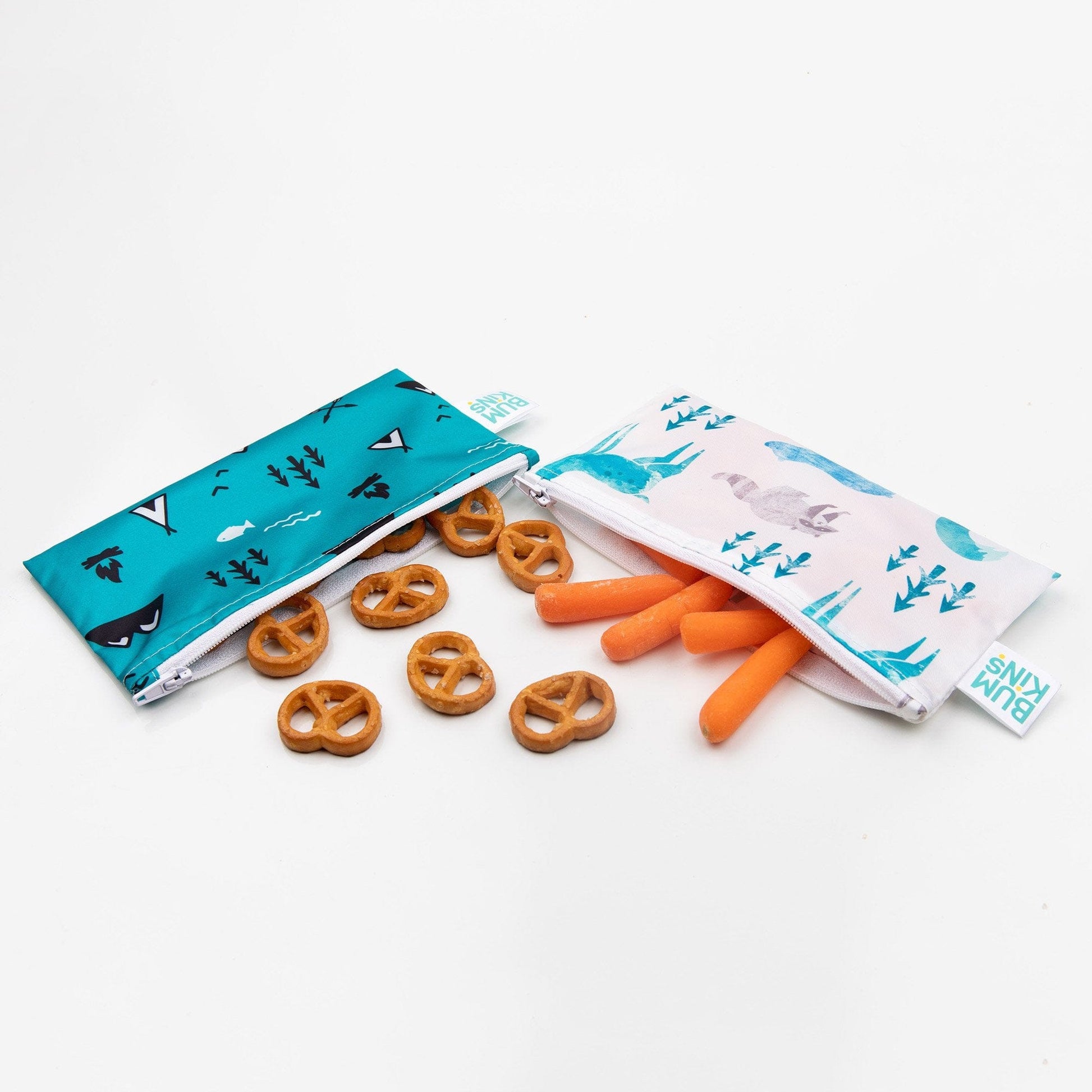 Bumkins Reusable Small Snack Bag, Set of 2 Bumkins Reusable Small Snack Bag, Set of 2 