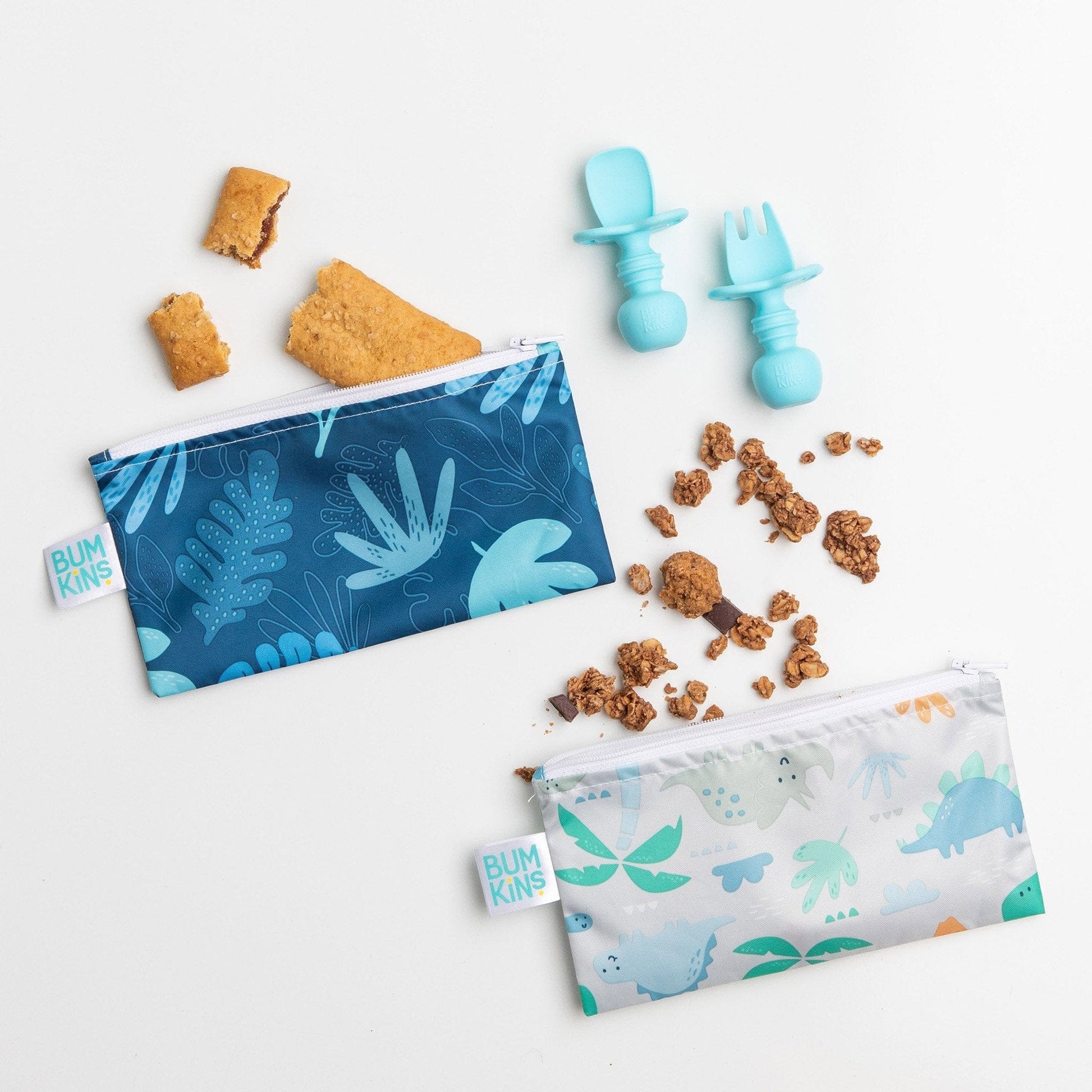 Bumkins Reusable Small Snack Bag, Set of 2 Bumkins Reusable Small Snack Bag, Set of 2 