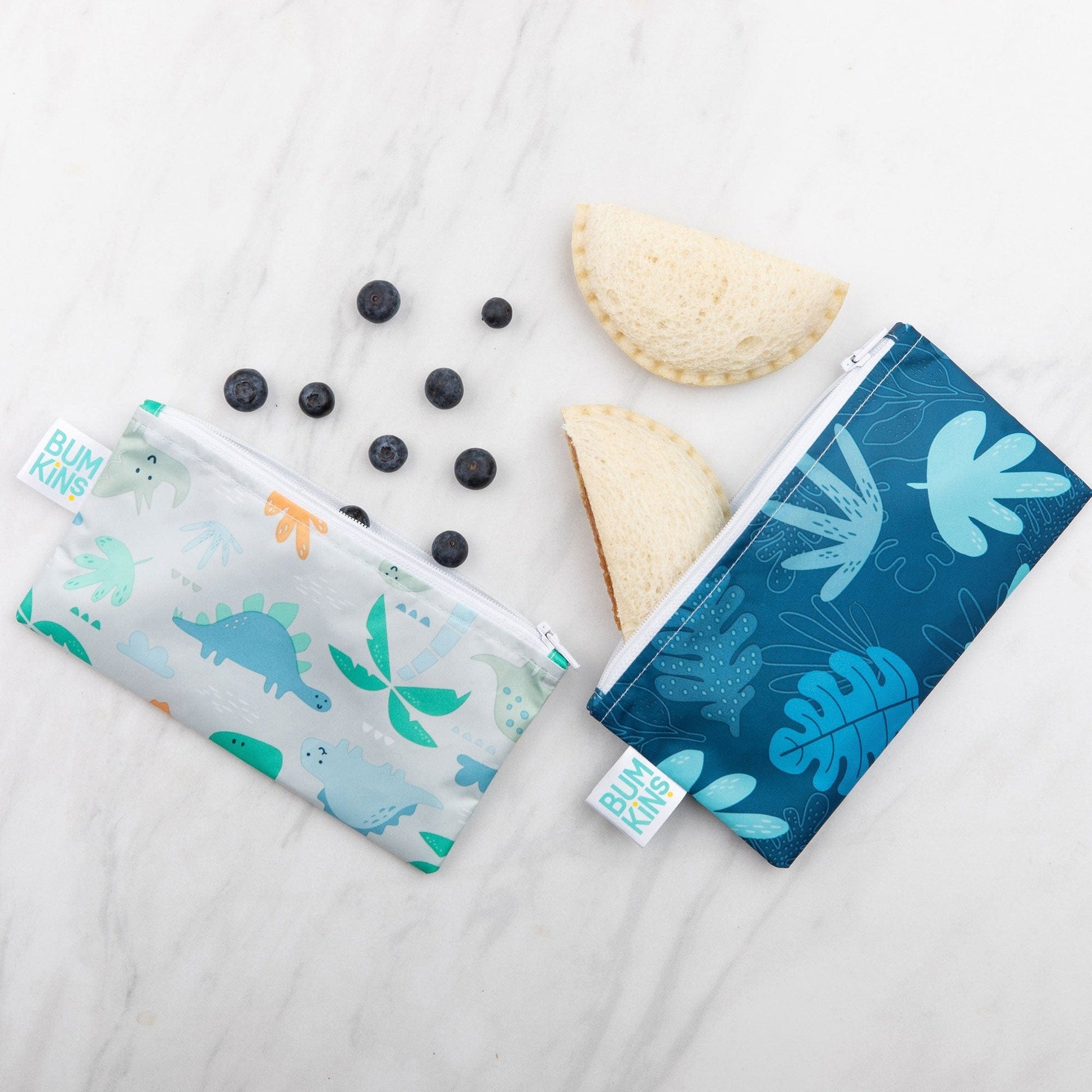 Bumkins Reusable Small Snack Bag, Set of 2 Bumkins Reusable Small Snack Bag, Set of 2 