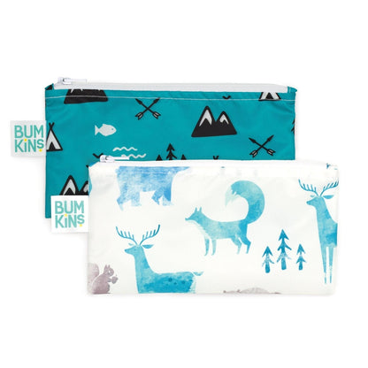 Bumkins Reusable Small Snack Bag, Set of 2 Outdoors and Nature B04R0S526XXXXX