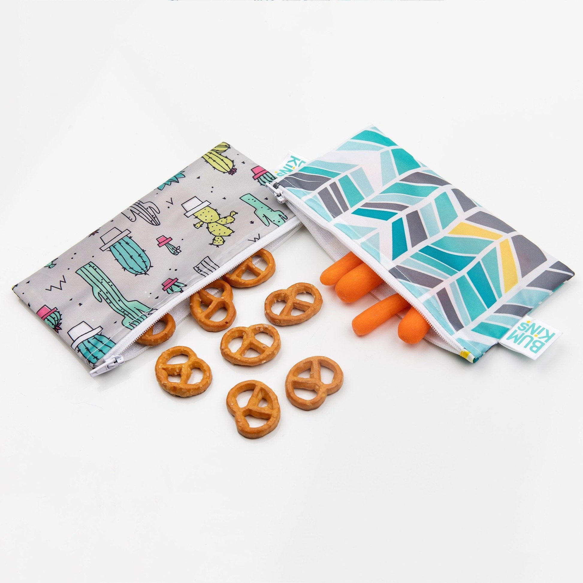 Bumkins Reusable Small Snack Bag, Set of 2 Bumkins Reusable Small Snack Bag, Set of 2 