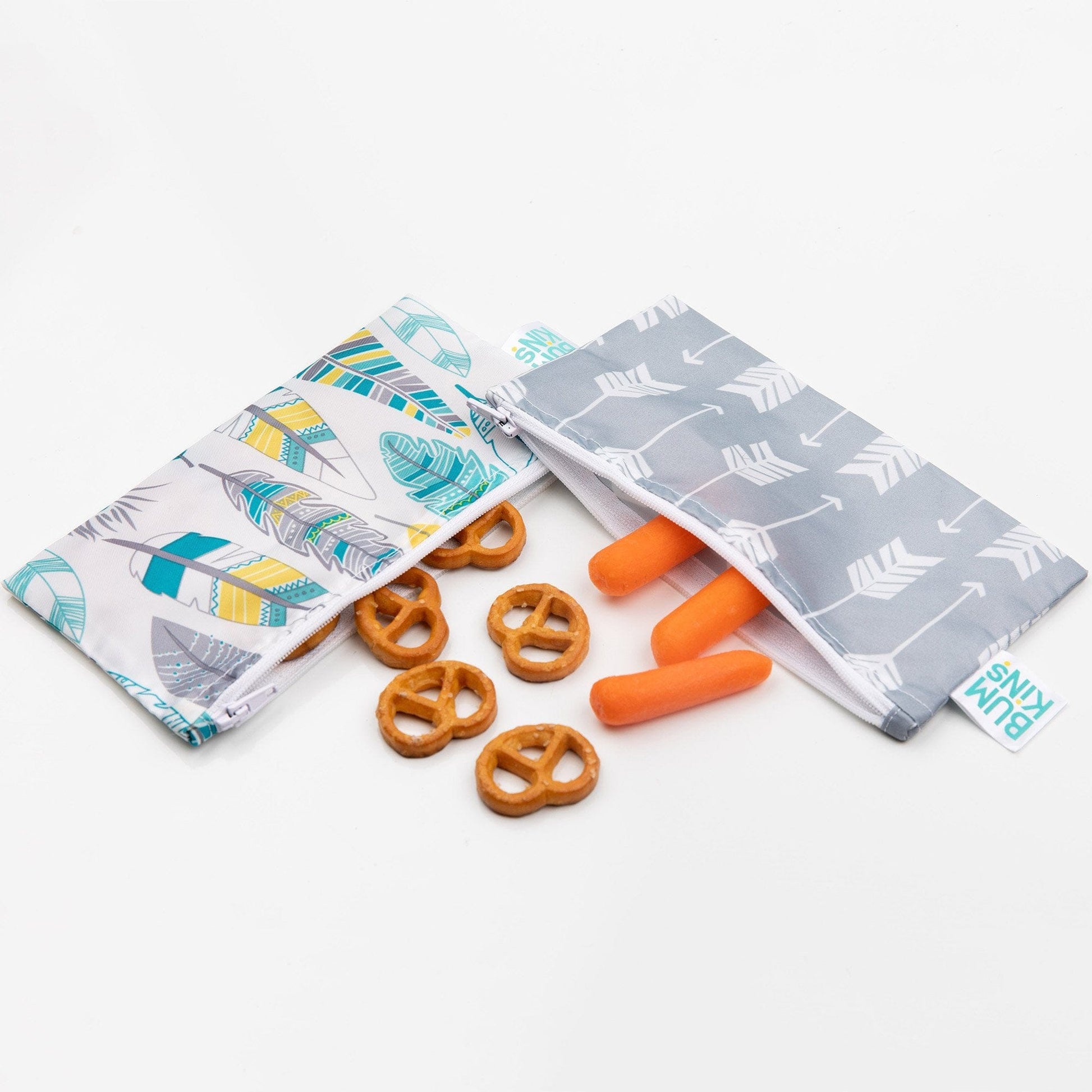 Bumkins Reusable Small Snack Bag, Set of 2 Bumkins Reusable Small Snack Bag, Set of 2 