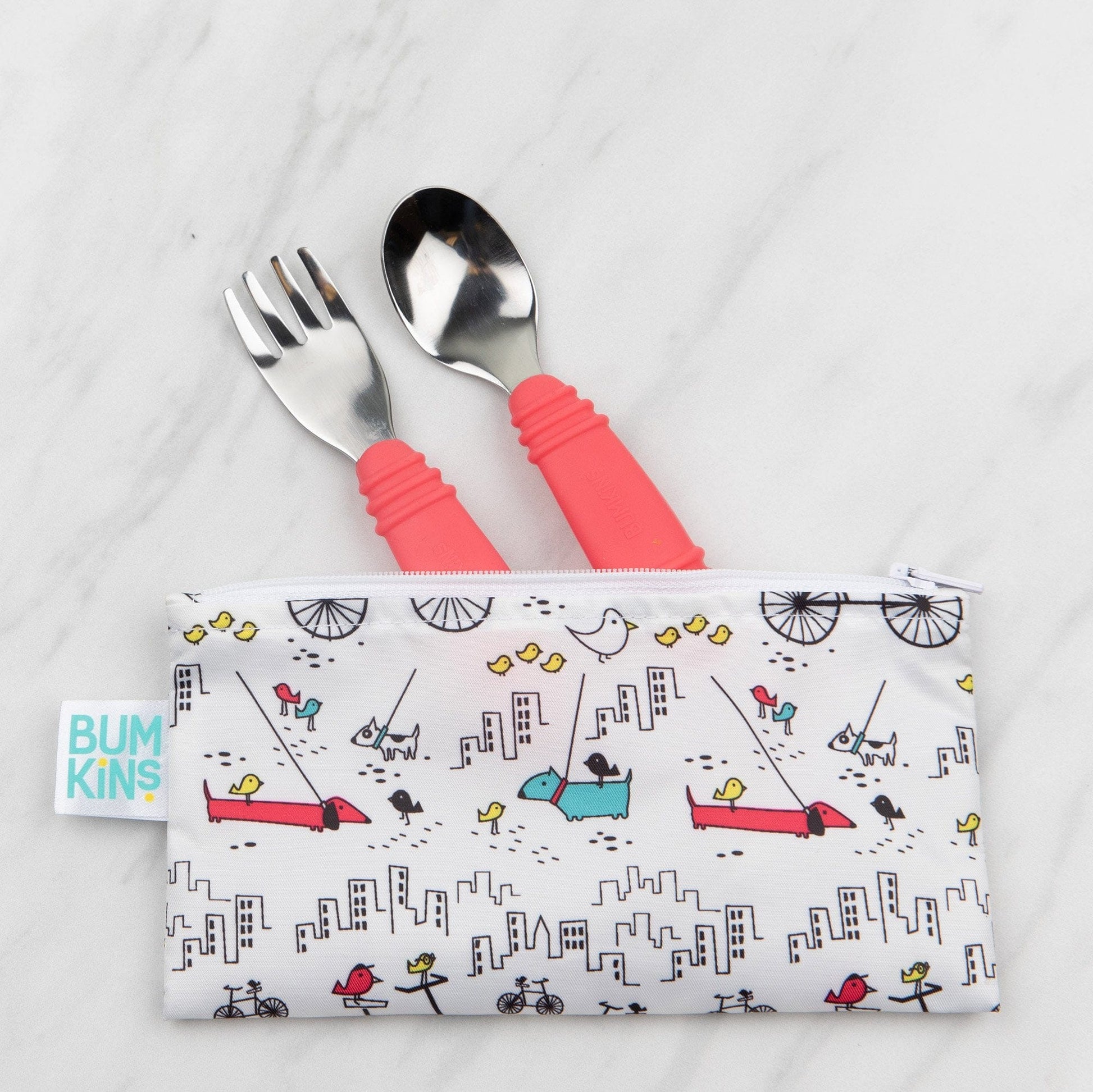 Bumkins Reusable Small Snack Bag, Set of 2 Bumkins Reusable Small Snack Bag, Set of 2 