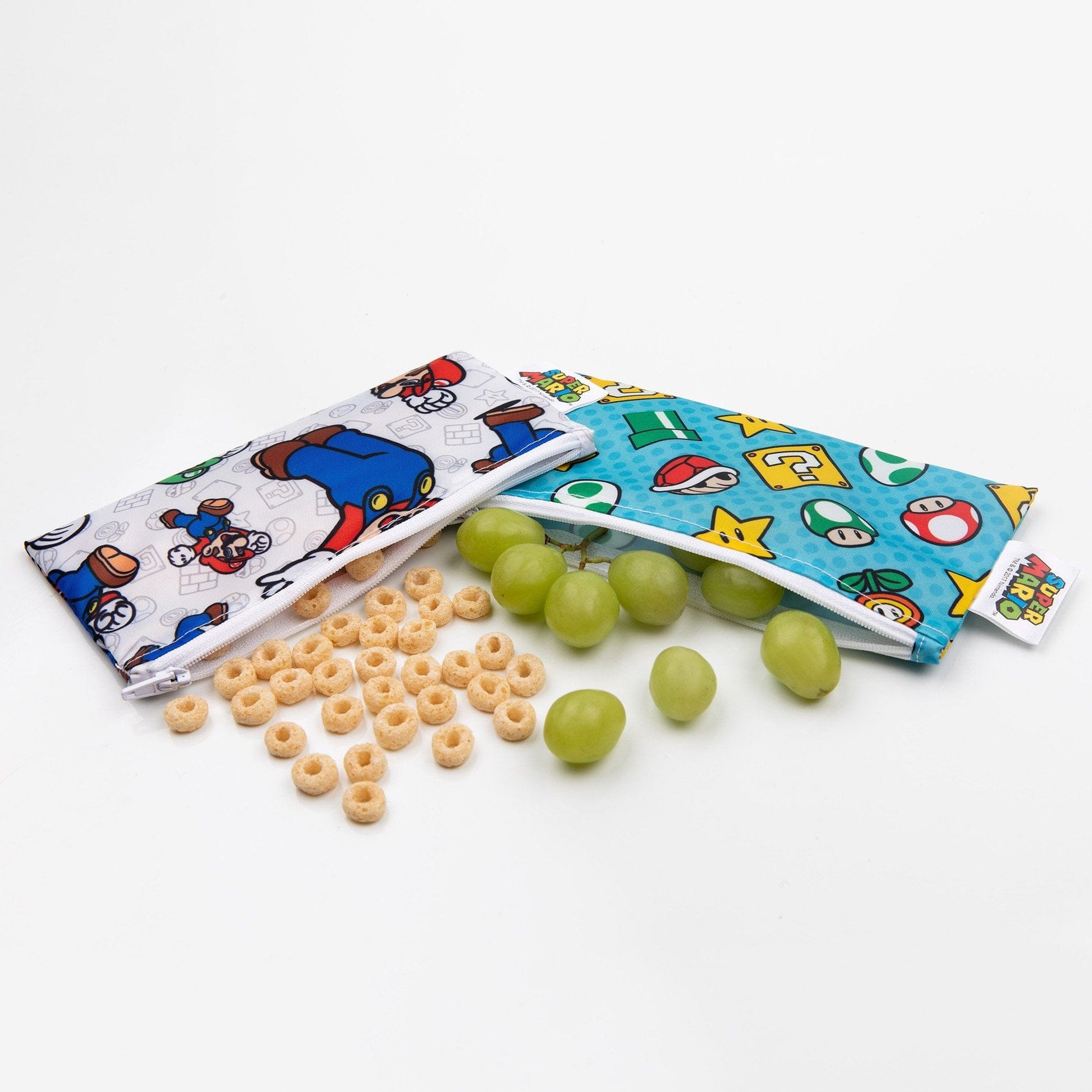 Bumkins Nintendo® Super Mario™ Reusable Small Snack Bag - 2 Pack Bumkins Nintendo® Super Mario™ Reusable Small Snack Bag - 2 Pack 