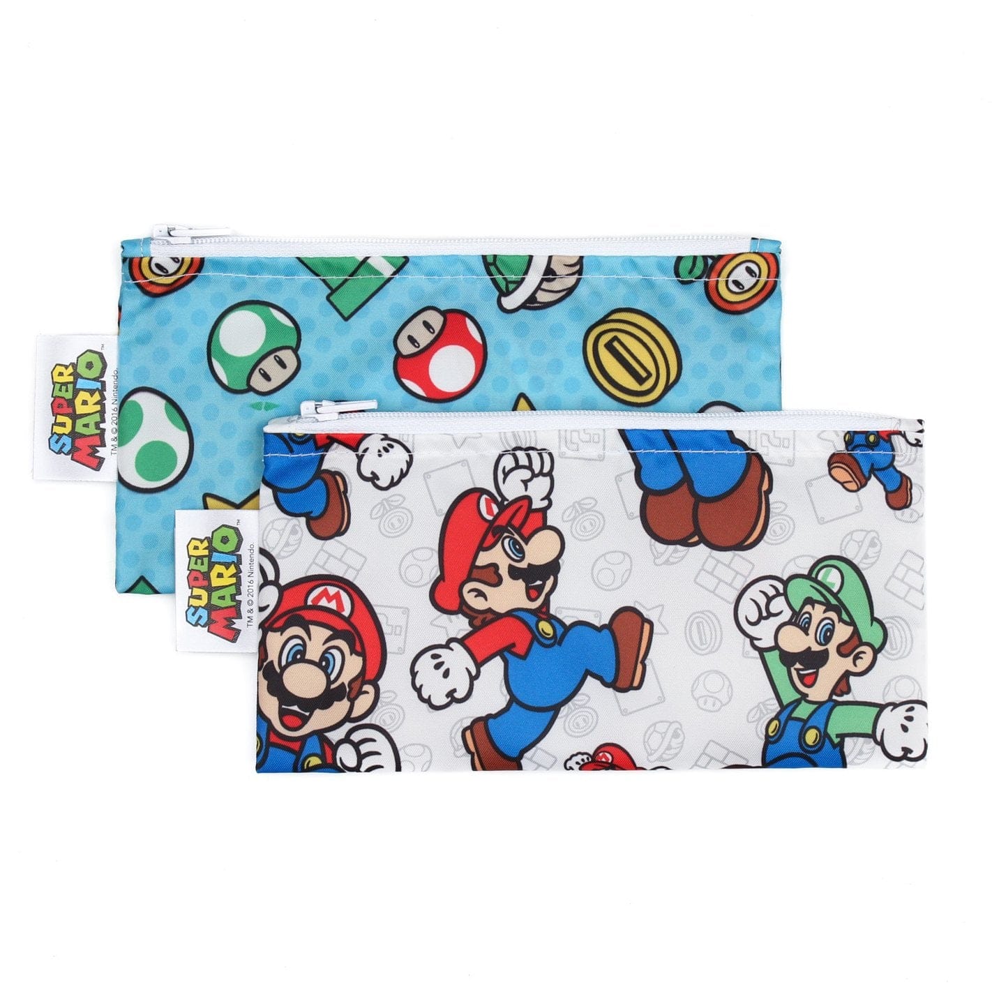 Bumkins Nintendo® Super Mario™ Reusable Small Snack Bag - 2 Pack Bumkins Nintendo® Super Mario™ Reusable Small Snack Bag - 2 Pack 