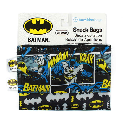 Bumkins DC Comics™ Reusable Small Snack Bag - 2 Pack Bumkins DC Comics™ Reusable Small Snack Bag - 2 Pack 