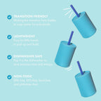 Avanchy La Petite Silicone Mini 6 oz. Baby Cup + Straw Avanchy La Petite Silicone Mini 6 oz. Baby Cup + Straw 