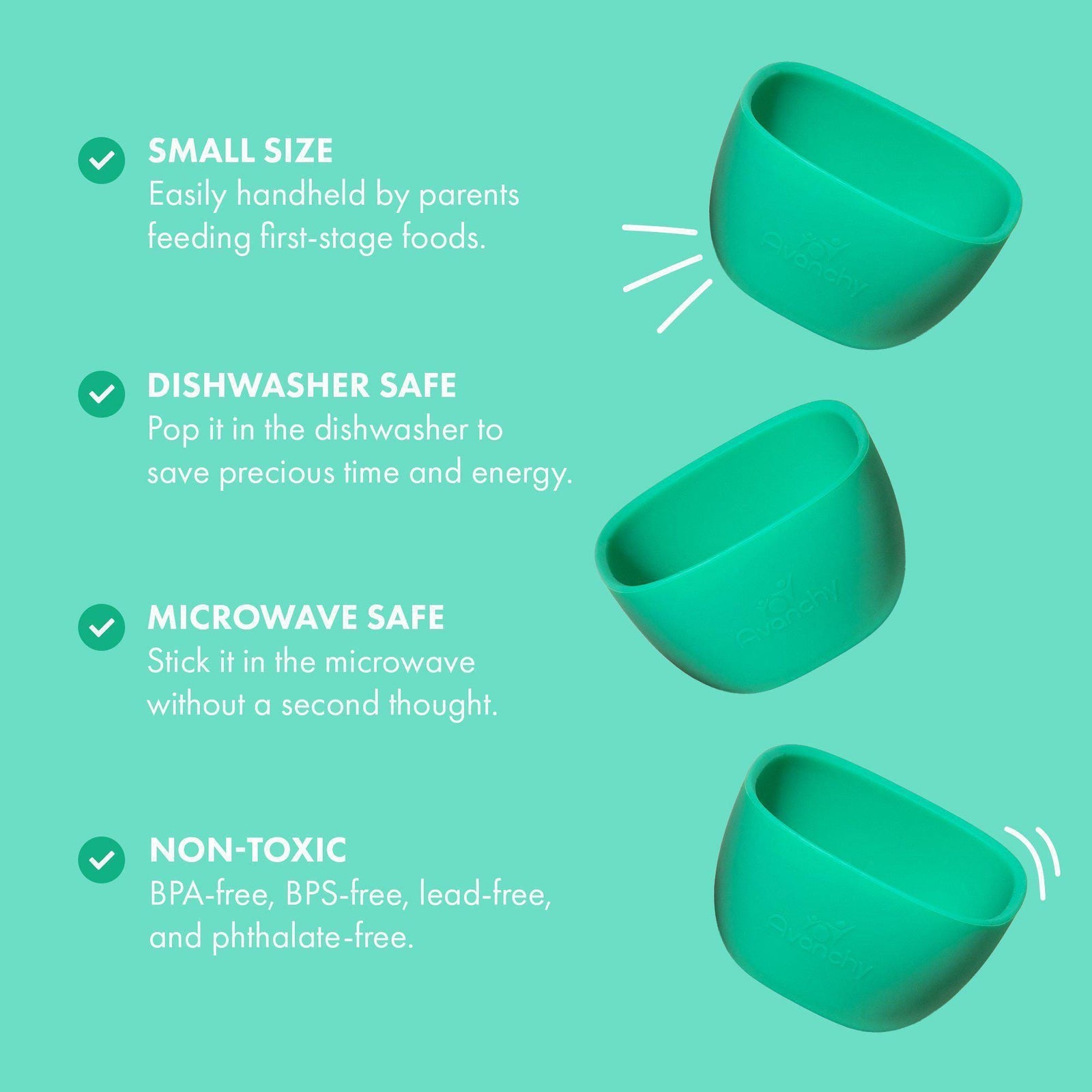 Avanchy La Petite Silicone Mini Baby Bowl 175ml Avanchy La Petite Silicone Mini Baby Bowl 175ml 