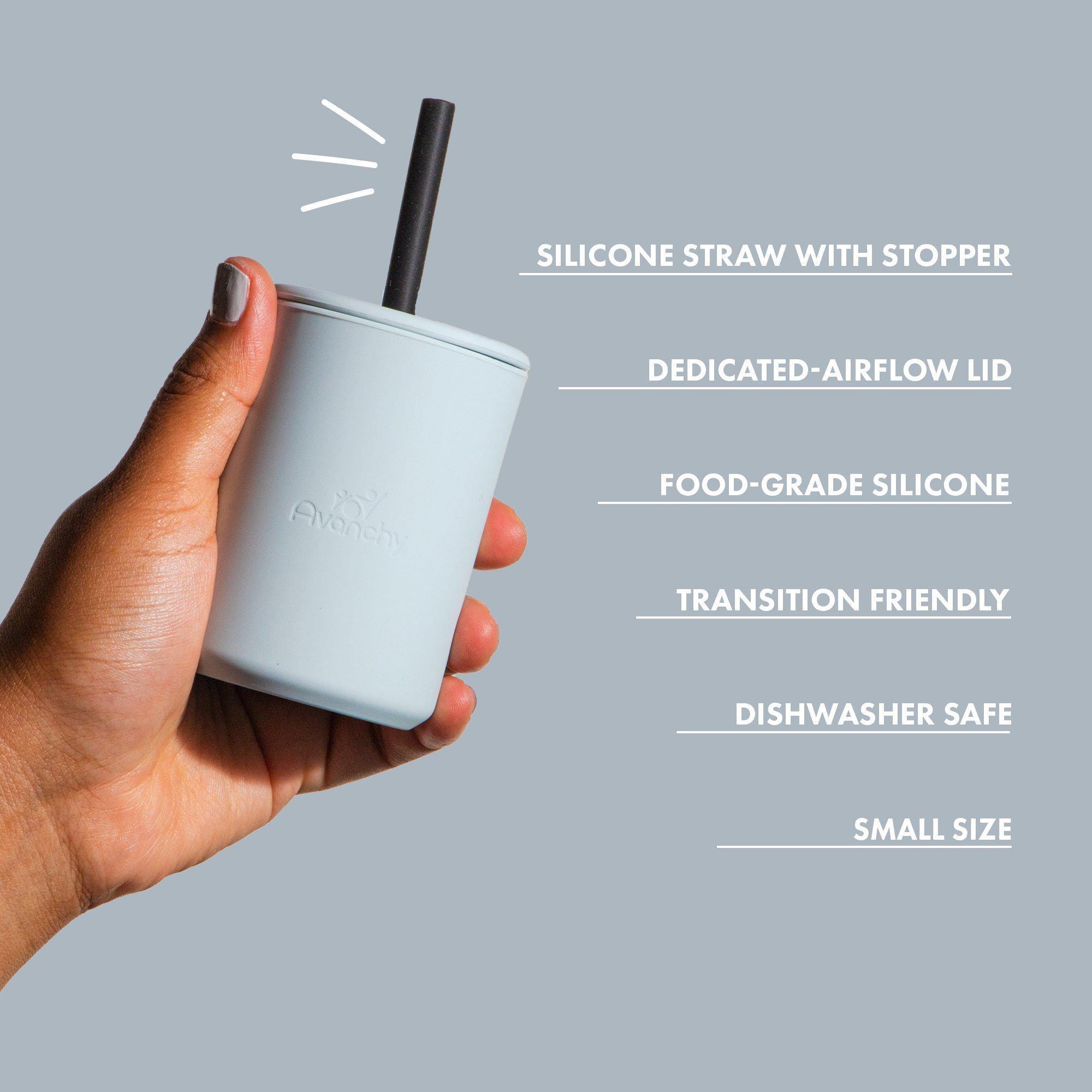 Avanchy La Petite Silicone Mini 6 oz. Baby Cup + Straw Avanchy La Petite Silicone Mini 6 oz. Baby Cup + Straw 