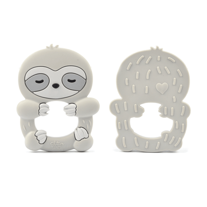 Glitter & Spice Sloth Silicone Teether with Pacifier Clip Glitter & Spice Sloth Silicone Teether with Pacifier Clip 