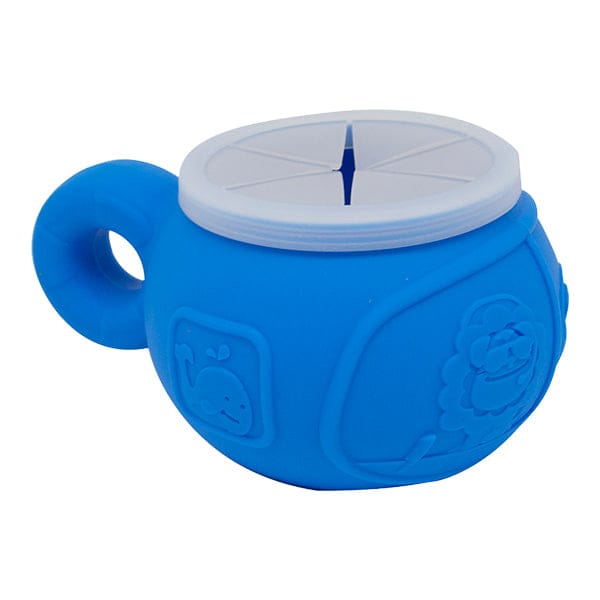 Marcus & Marcus Kids Travel Snack Bowl Lucas Blue Hippo MNMBB09HP